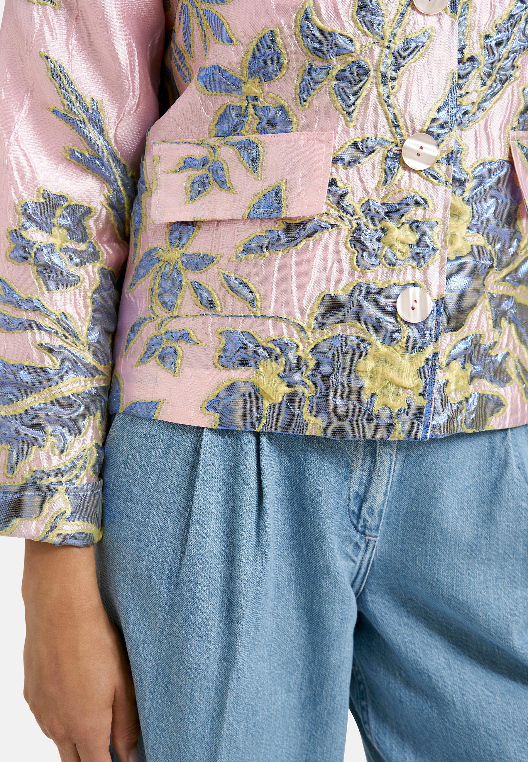 Milano Italy Kurzjacke ohne Kapuze mit Klappentaschen