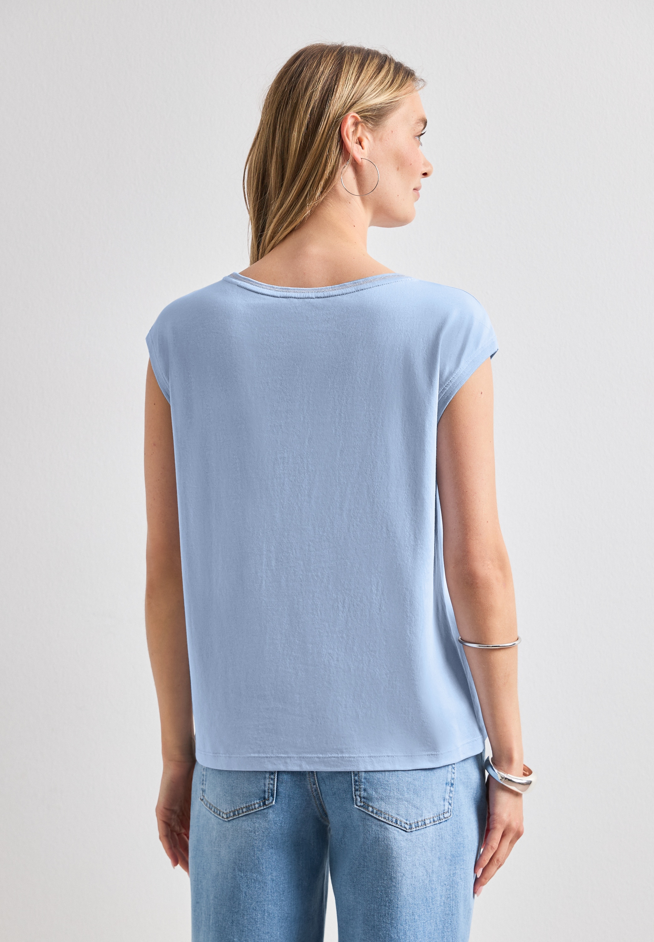 STREET ONE T-Shirt in Unifarbe