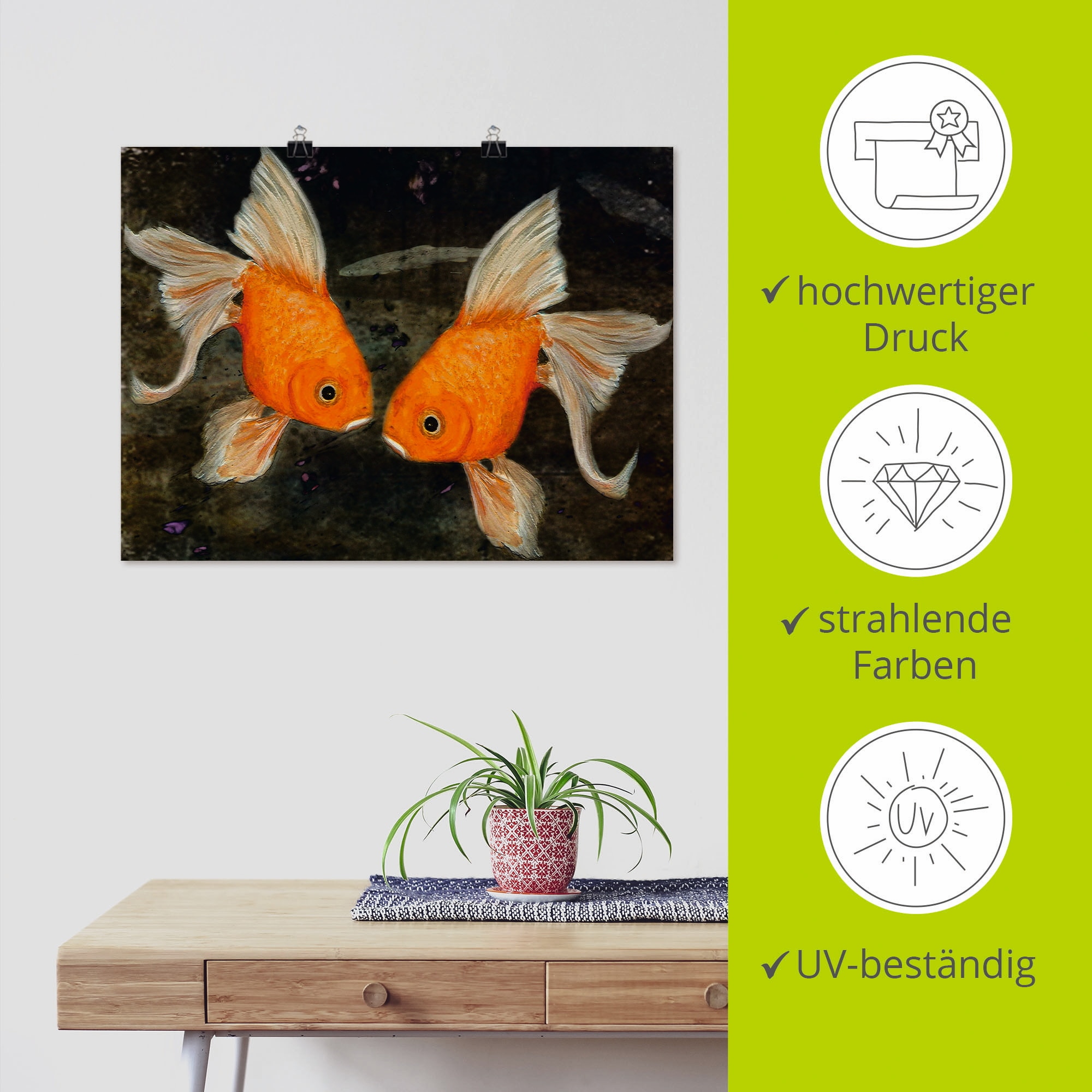 Artland »Turtelfische« Wassertiere 1 Stk. tlg. ohne Rahmen