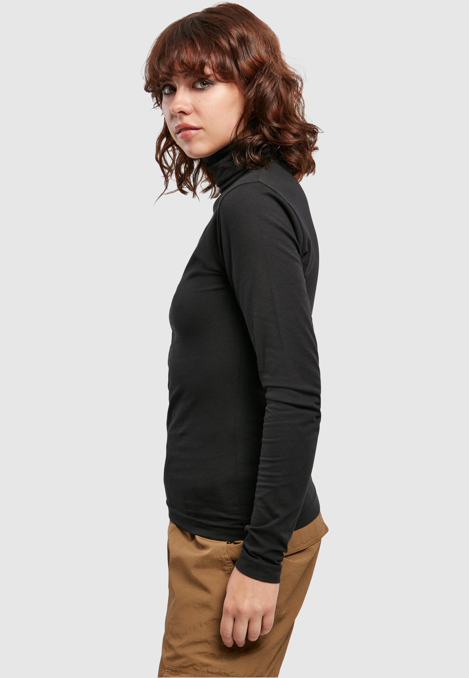 URBAN CLASSICS Longsleeve »Urban Classics Damen Ladies Basic Turtleneck L/S«, (1 tlg.)
