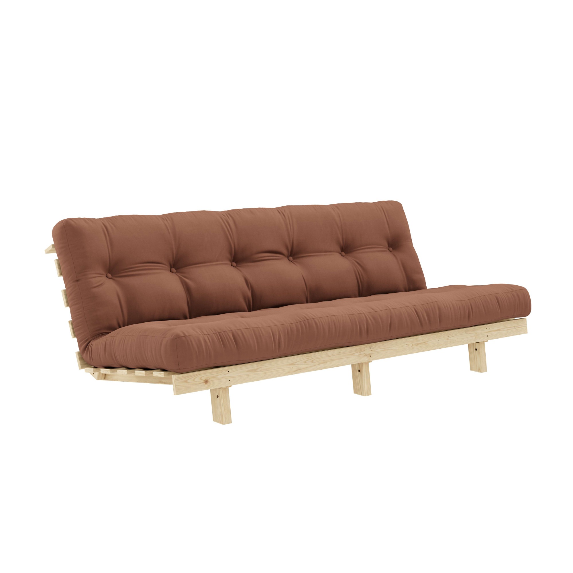 Karup Design Schlafsofa »Lean 200 Schlafsofa, Gästebett, Sofa mit Futonmatratze«, (2 St.), Inkl. Futonmatratze, Liegefläche 130x200 cm, FSC® zertifizierte Kiefer