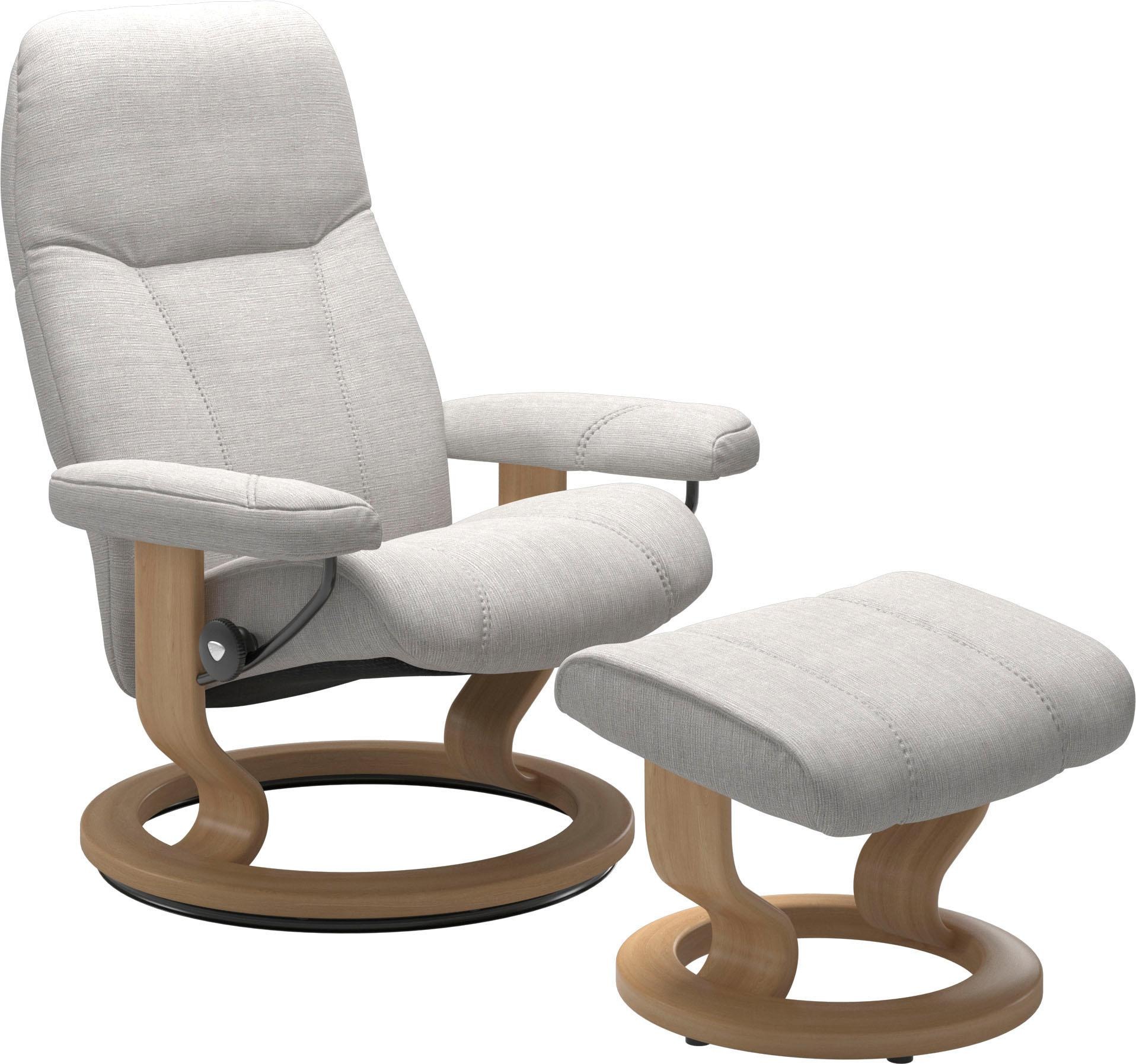 Relaxsessel »Consul«, (Set, Relaxsessel mit Hocker), mit Hocker, mit Classic Base,...