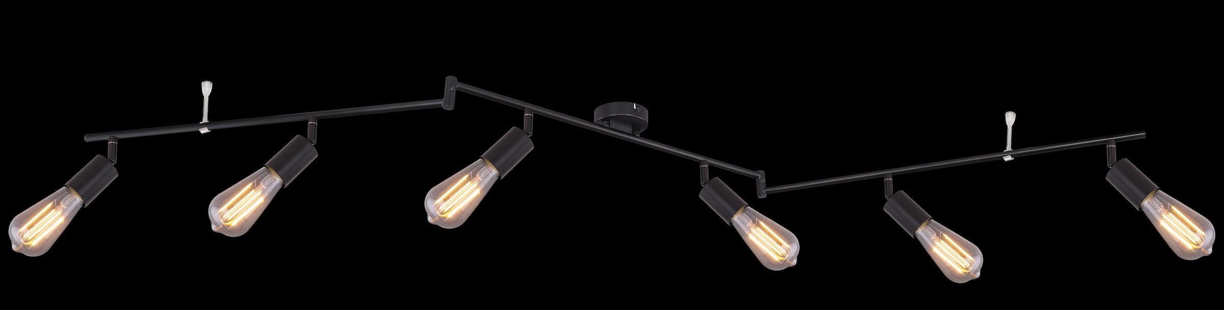 GLOBO LIGHTING Deckenstrahler »MARTHA«, Leuchtmittel E27 | ohne Leuchtmittel, Deckenspot/beweglich/schwarz/ohne Schirm/Flur/Wohnzimmer/Essbereich