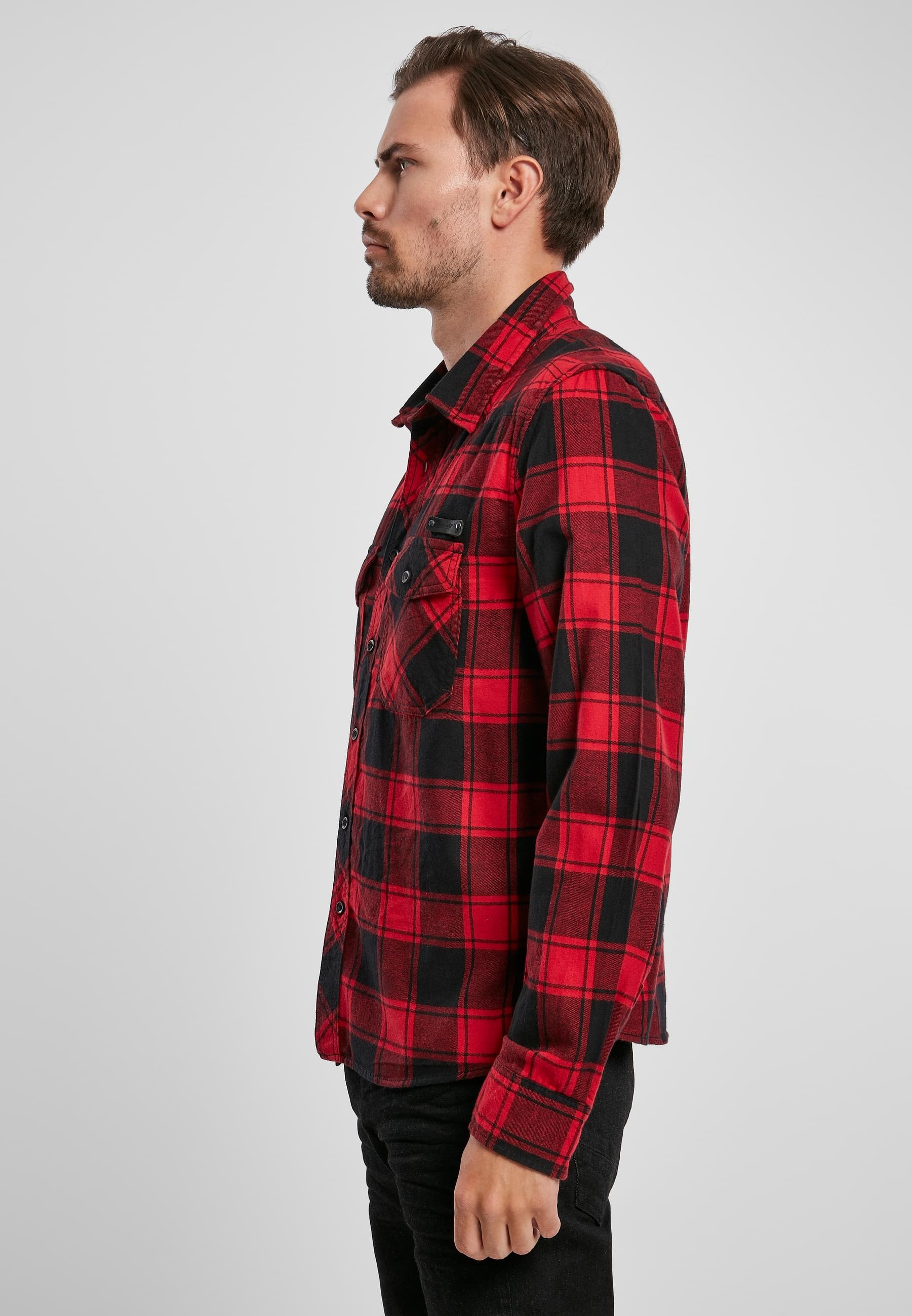 Brandit Langarmhemd »Brandit Herren Checked Shirt«, (1 tlg.)