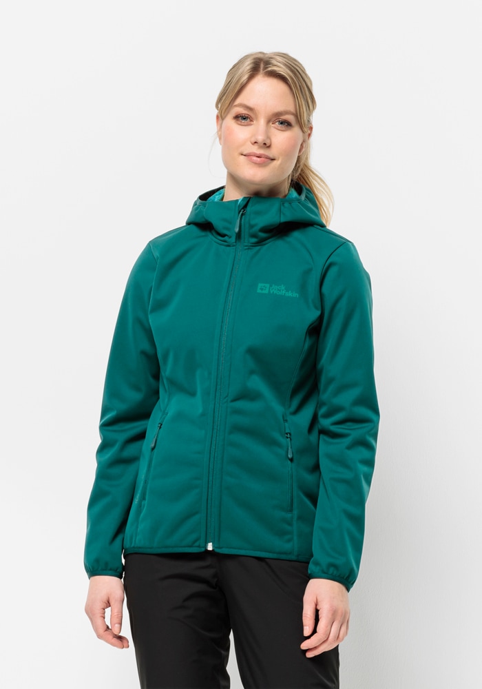 Jack Wolfskin Softshelljacke "WINDHAIN HOODY W", mit Kapuze