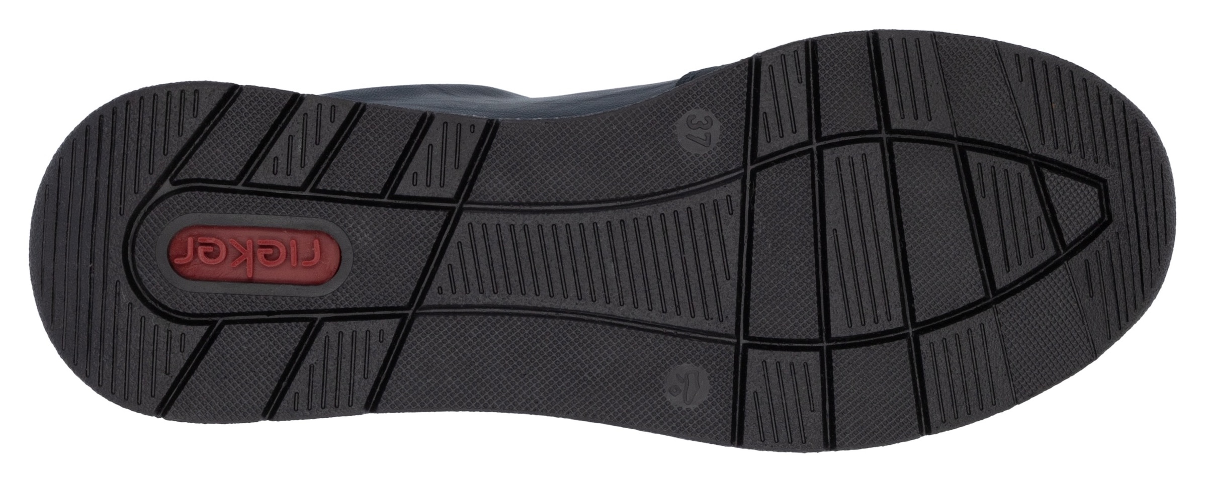 Rieker Keilsneaker, Halbschuh, Freizeitschuh, Schnürschuh mit seiltichem Reißverschluss