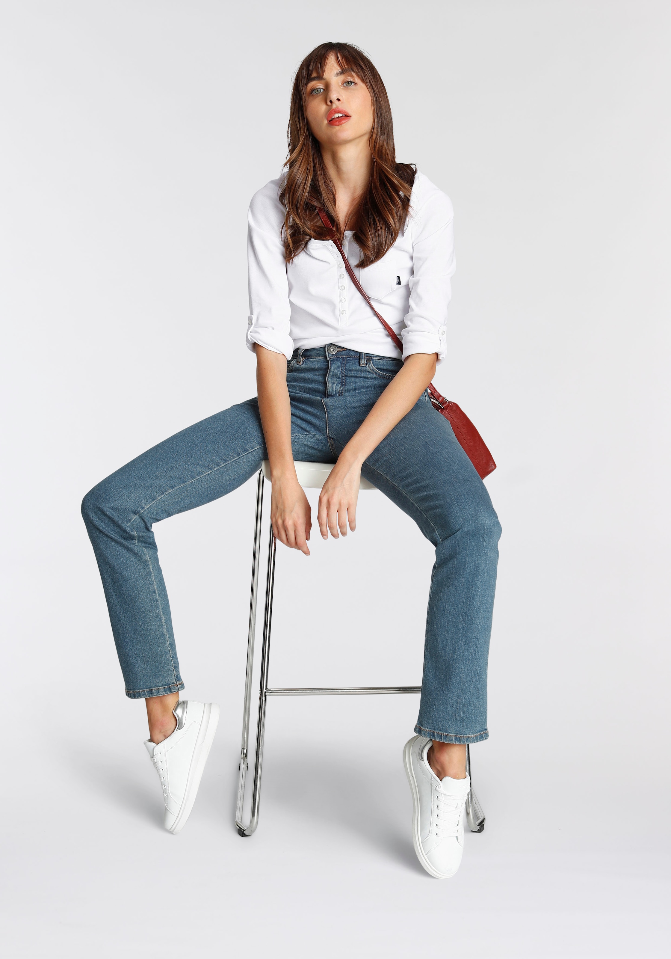 Arizona Gerade bestellen online High Jeans Waist BAUR | »Comfort-Fit«