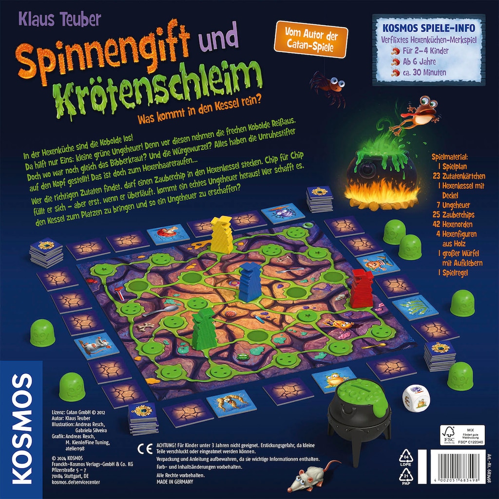 Kosmos Spiel »Spinnengift & Krötenschleim«, Made in Germany