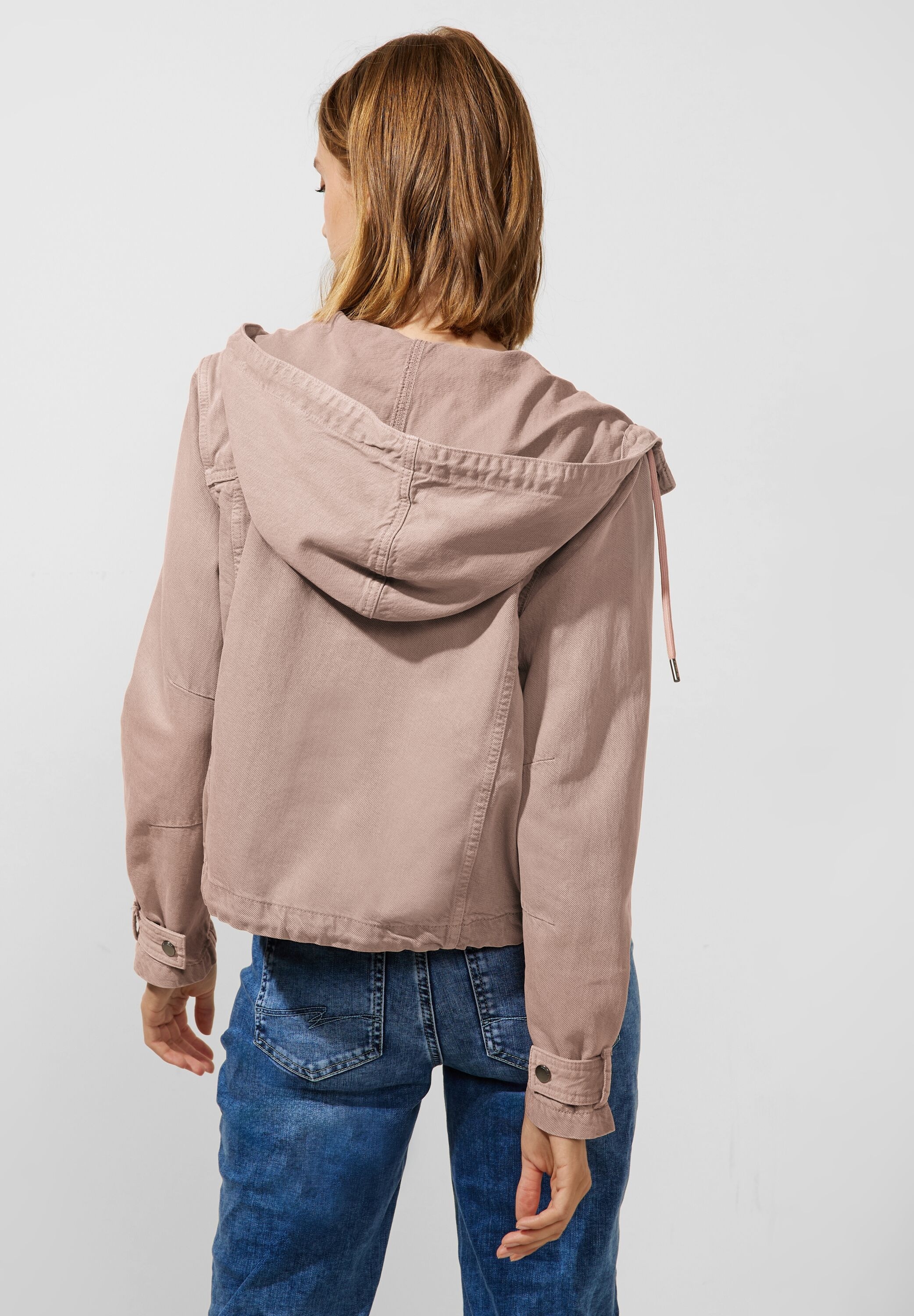 STREET ONE Jeansjacke, aus Kapuze, online | bestellen mit Materialmix softem BAUR