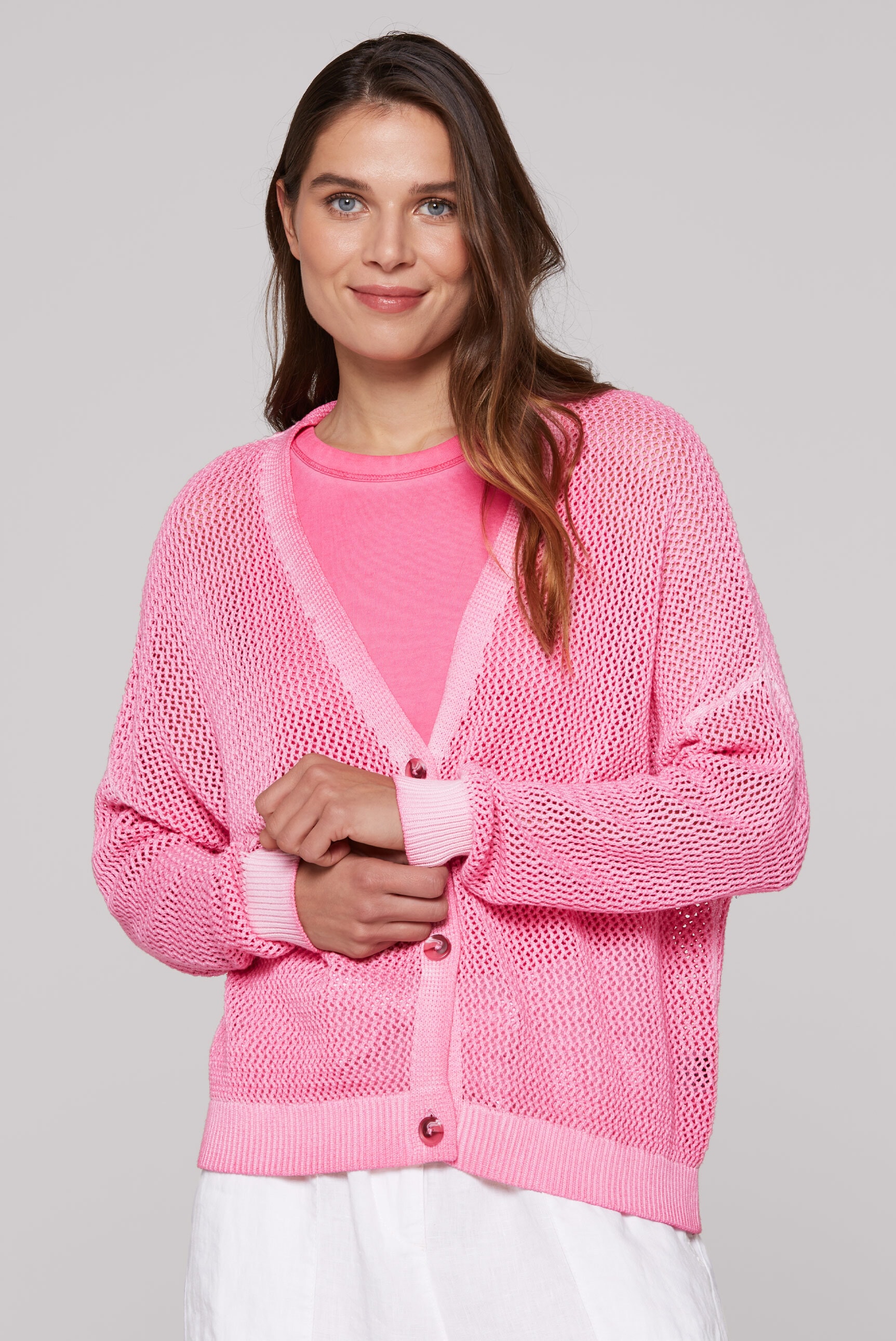 SOCCX Strickjacke, mit Baumwolle günstig online kaufen