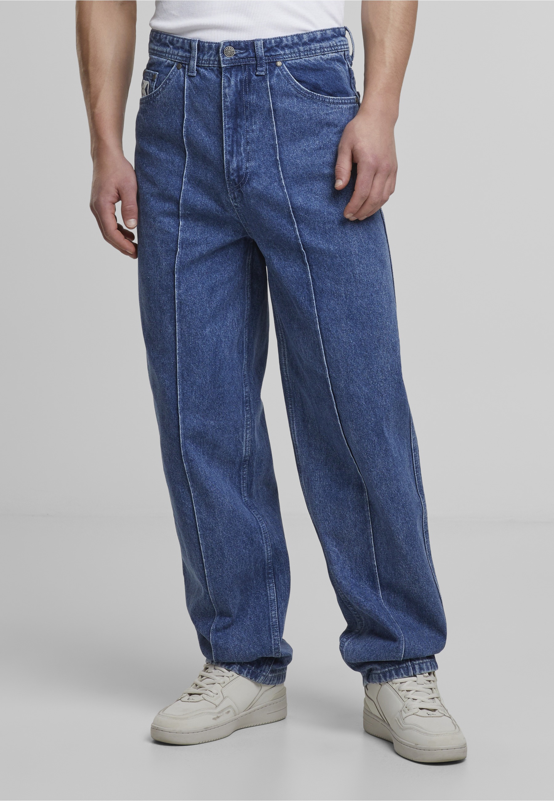 Karl Kani Bequeme Jeans »Karl Kani KK Tuck Straight Leg Denim Pants Vintage indigo«