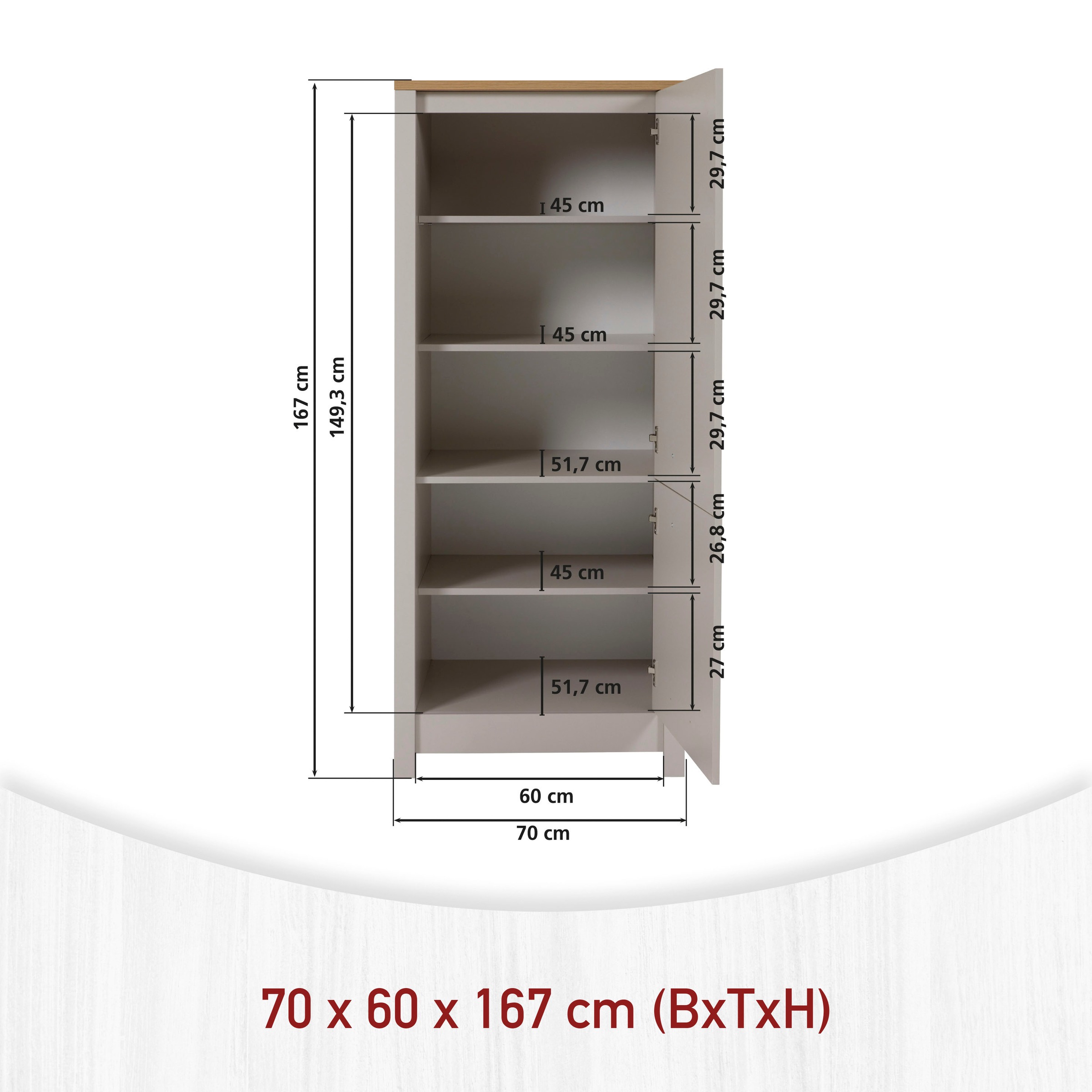 Inter Link Küchenzeile »Pienza, Einbauküche, Küchenblock, Küchenmodul, Kompaktküche« Ohne E-Geräte für Spülmaschine Kochfeld Backofen Kühlschrank B: 370 cm