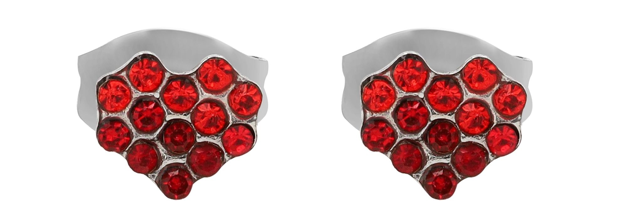 Adelia´s Paar Ohrhänger "Damen Ohrringe – Ohrstecker aus Edelstahl mit Stra günstig online kaufen