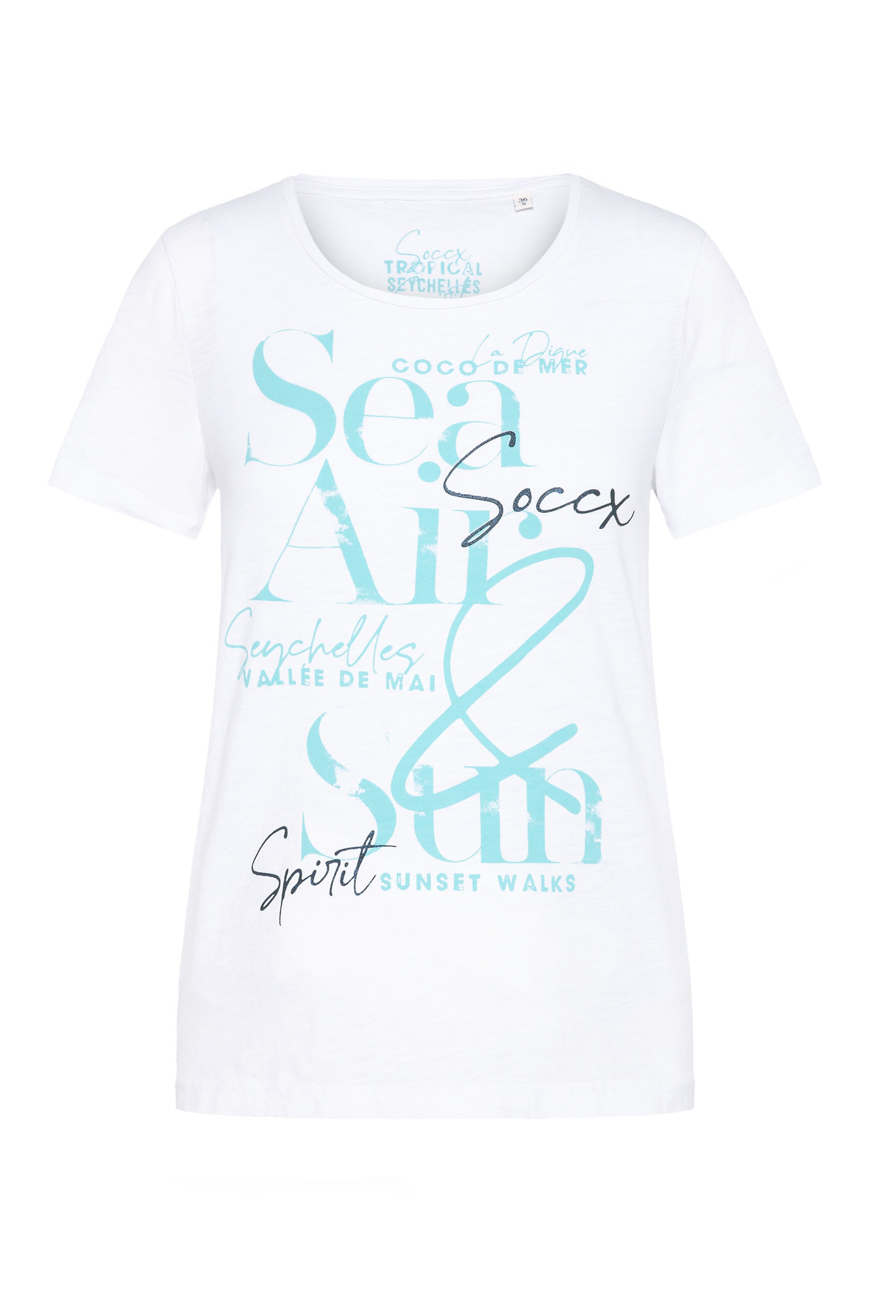 SOCCX Rundhalsshirt, aus Baumwolle