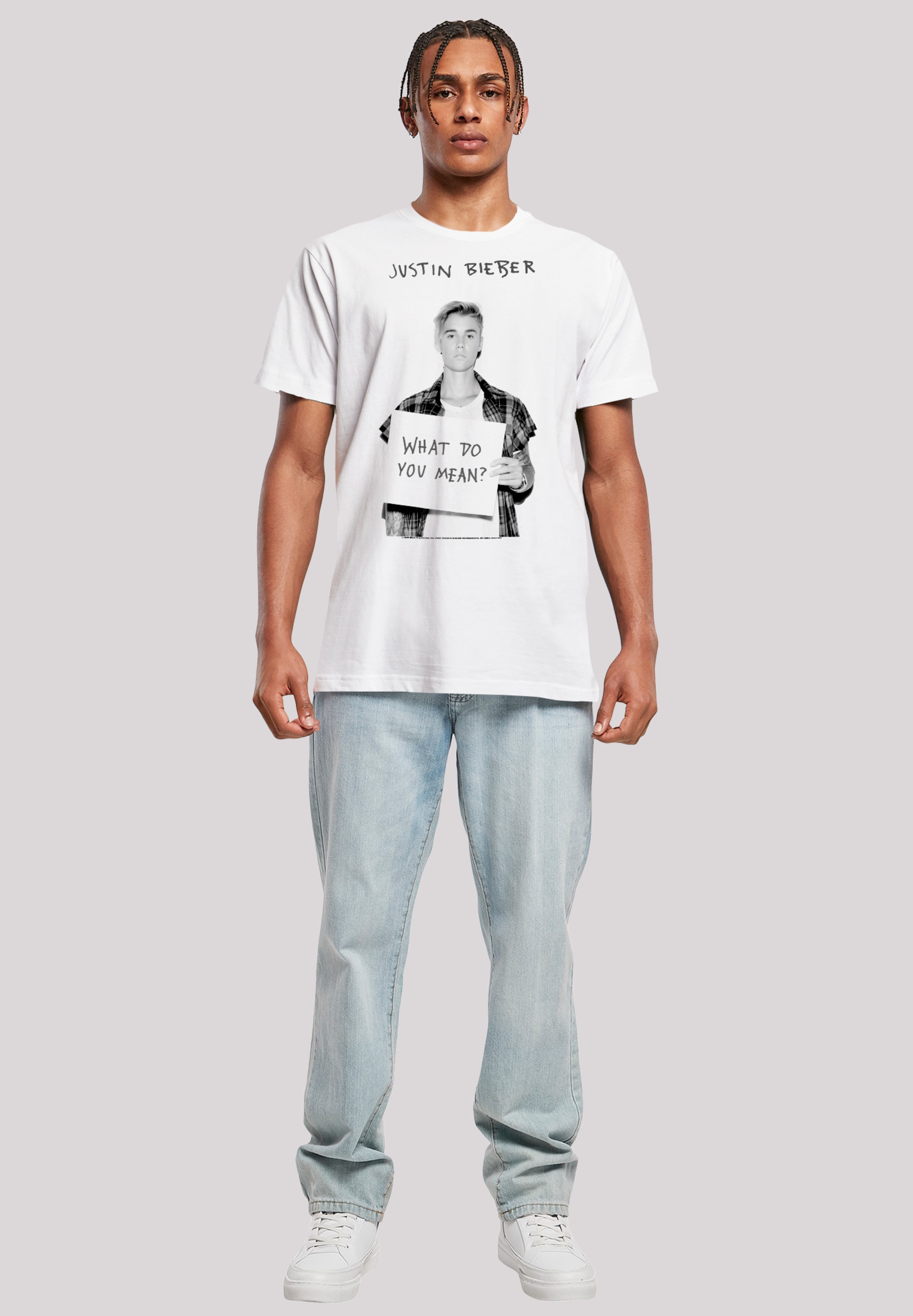 F4NT4STIC T-Shirt »Justin Bieber What Do You Mean«, Premium Qualität