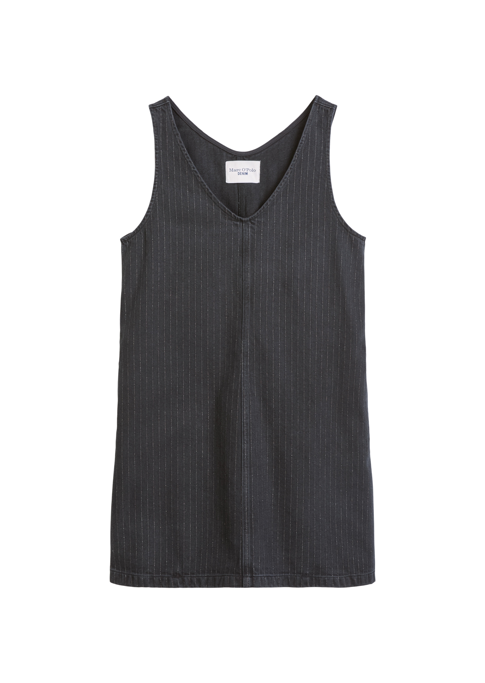 Marc O'Polo DENIM Jeanskleid »loose aus Organic Cotton Stretch« Nahttaschen mit Nadelstreifen