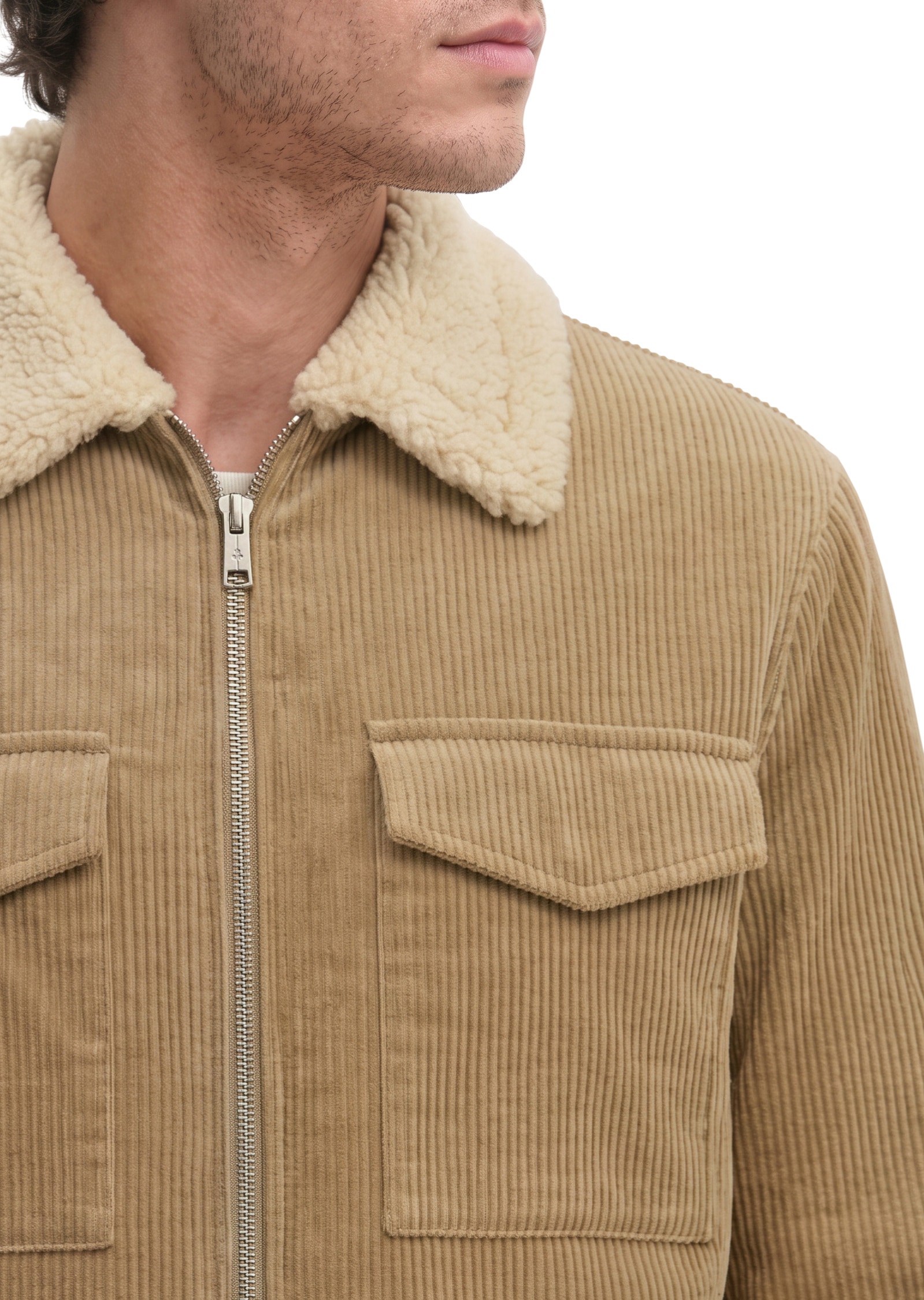 Marc O'Polo Outdoorjacke »mit flauschigem Teddyfellfutter«