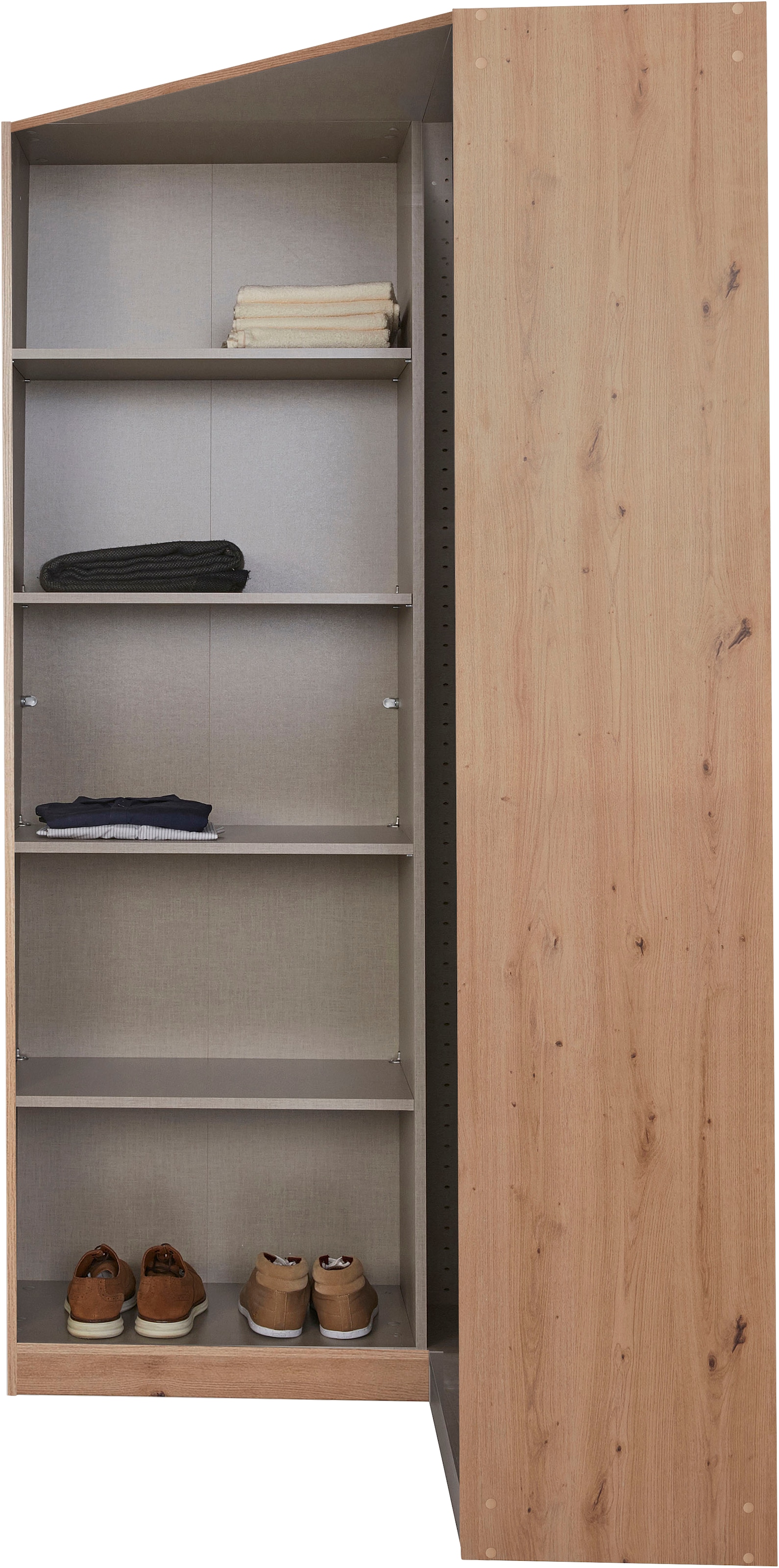INOSIGN BY RAUCH Eckschrank »Kleiderschrank Schrank Garderobe Wäscheschrank VANDOR«, voll ausgestattet, viel Stauraum, Spiegel vollflächig MADE IN GERMANY