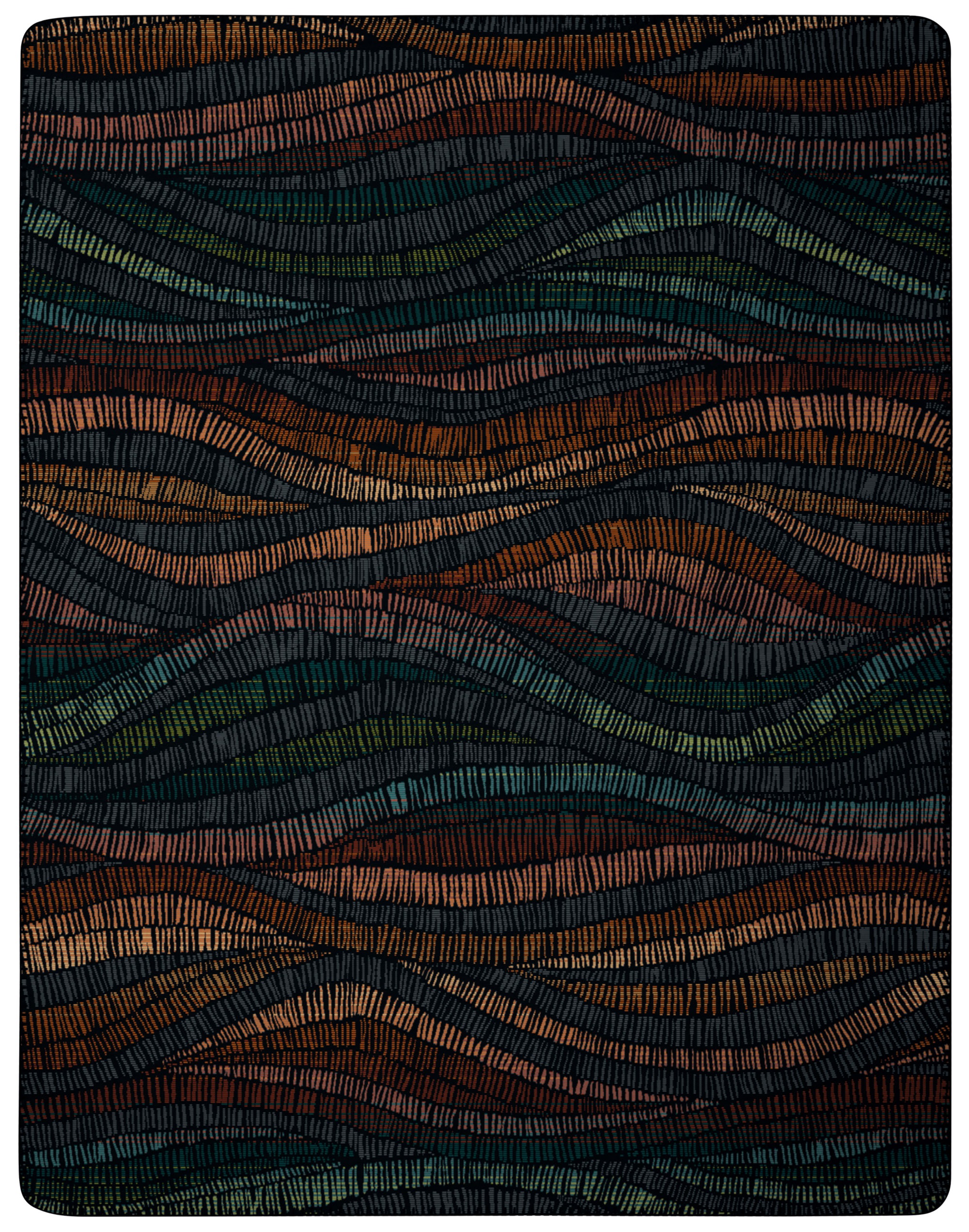 Thumbnail - Biederlack Wohndecke "Vivid Waves" kuscheliger Blickfang