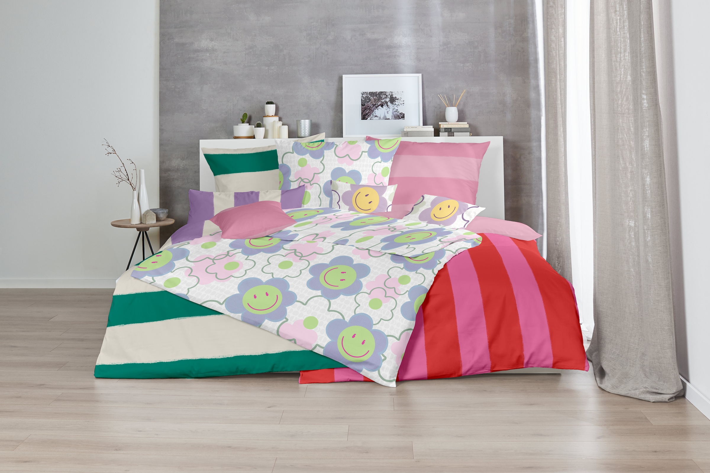 Primera Bettwäsche »Renforce-Bettwäsche Color Block«, mit kräftigen und sanften Farbkombinationen