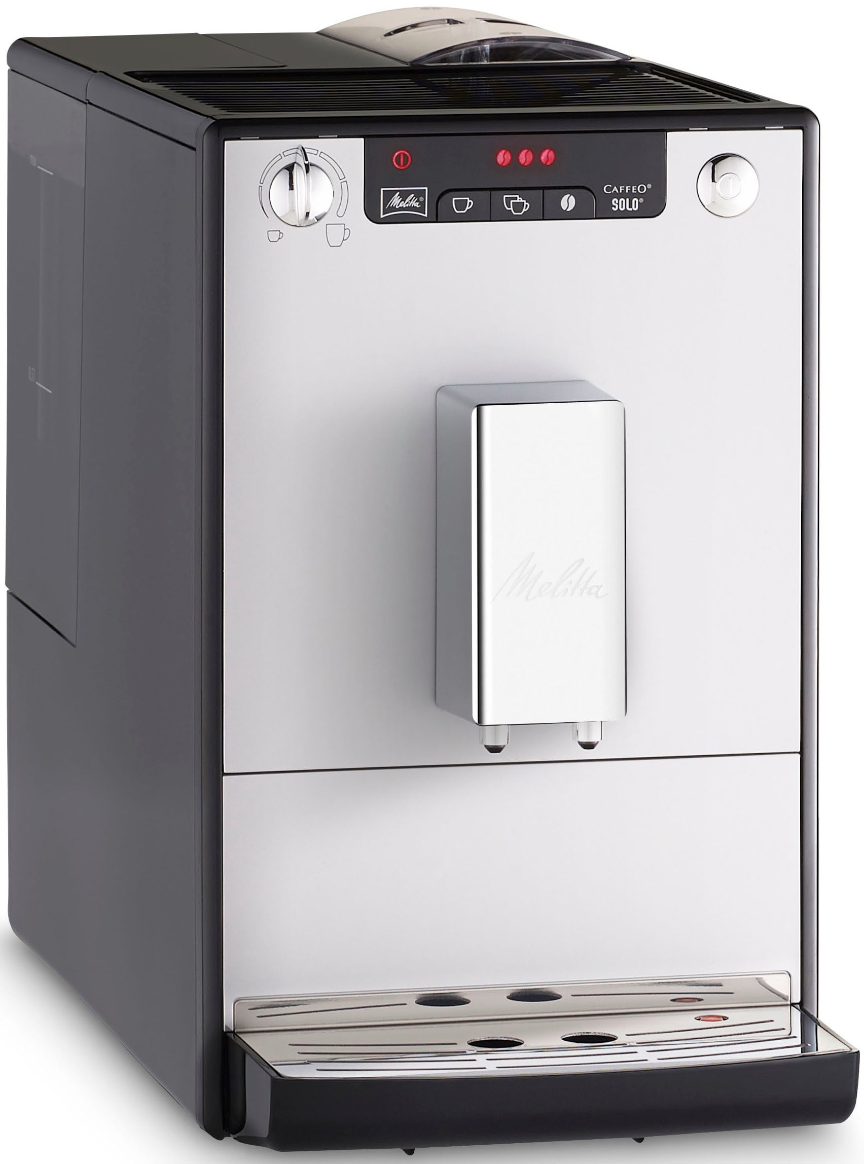 Melitta Kaffeevollautomat »Solo® E950-203, silber/schwarz«, 20cm crème Espresso, Perfekt nur | & breit für BAUR Café