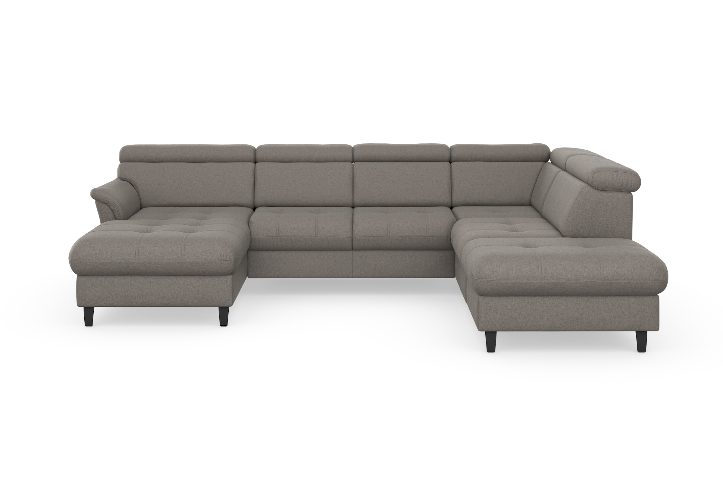 sit&more Wohnlandschaft "Marano U-Form" inklusive Kopfteilverstellung, optional Schlaffunktion & Bettkasten