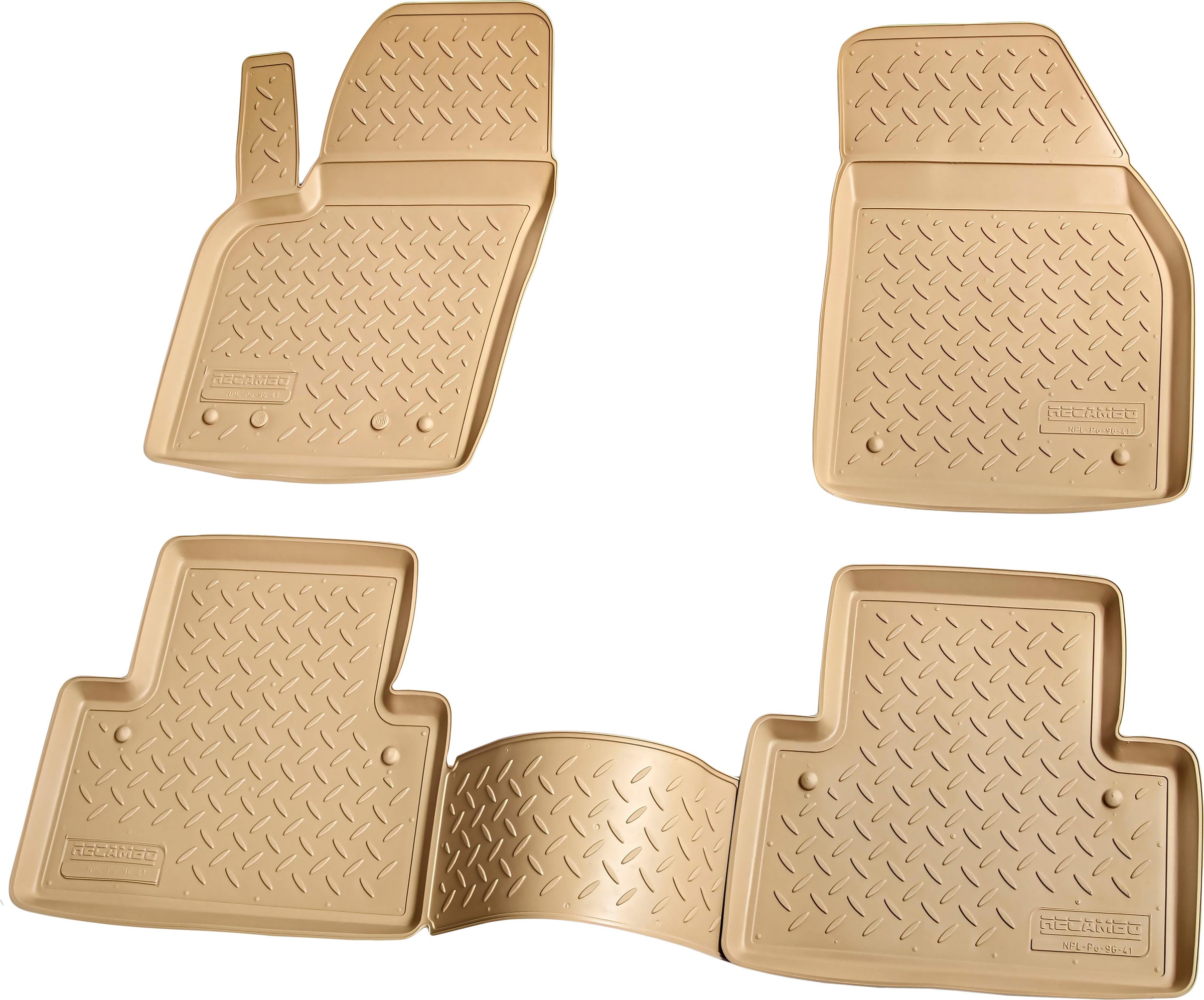 RECAMBO Passform-Fußmatten »CustomComforts«, VOLVO, C30, (Set, 4 St.), 2006  - 2013, perfekte Passform auf Raten | BAUR