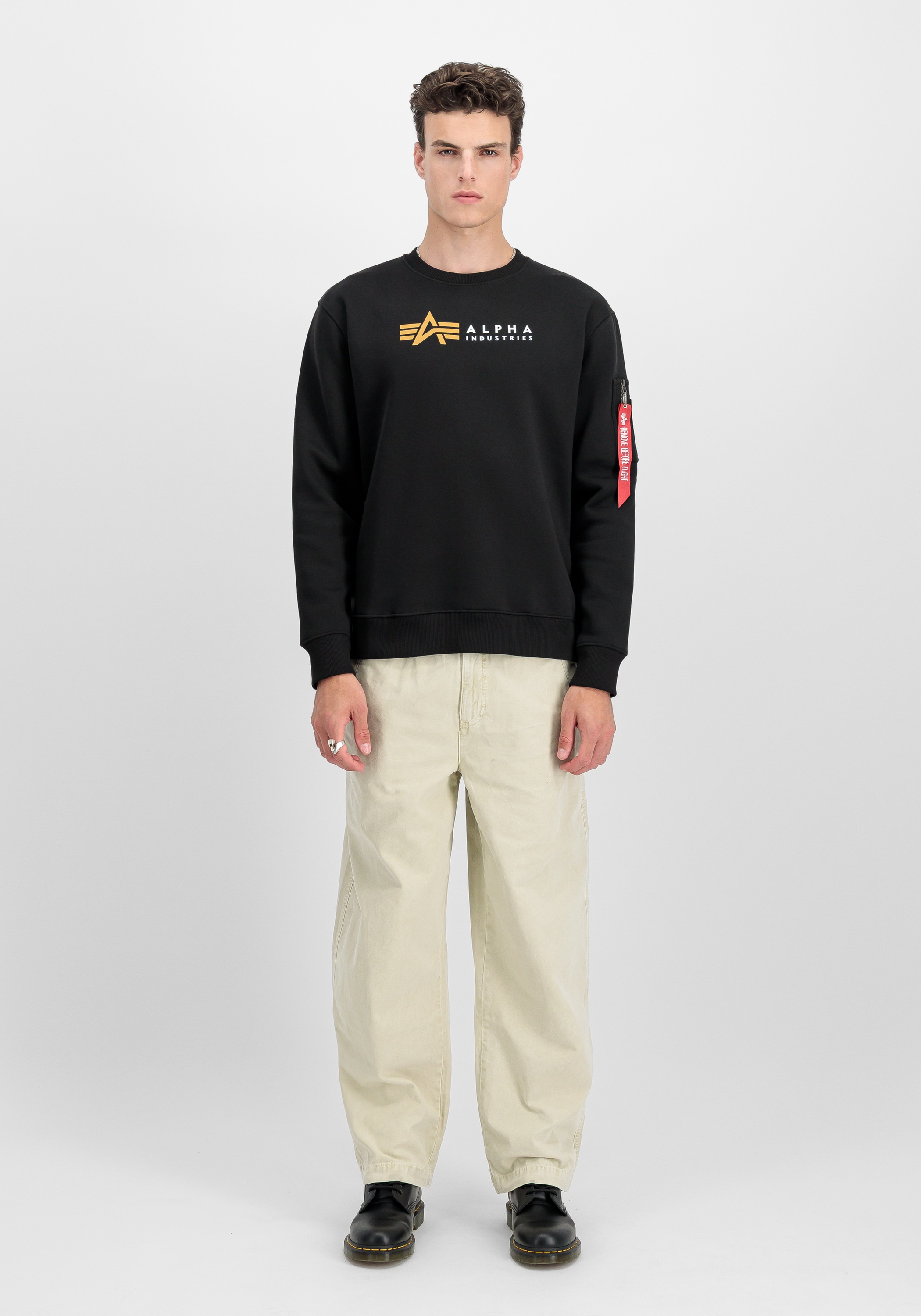 Thumbnail - Alpha Industries Sweater "Alpha Industries Men - Sweatshirts Alpha Label Sweatshirt"