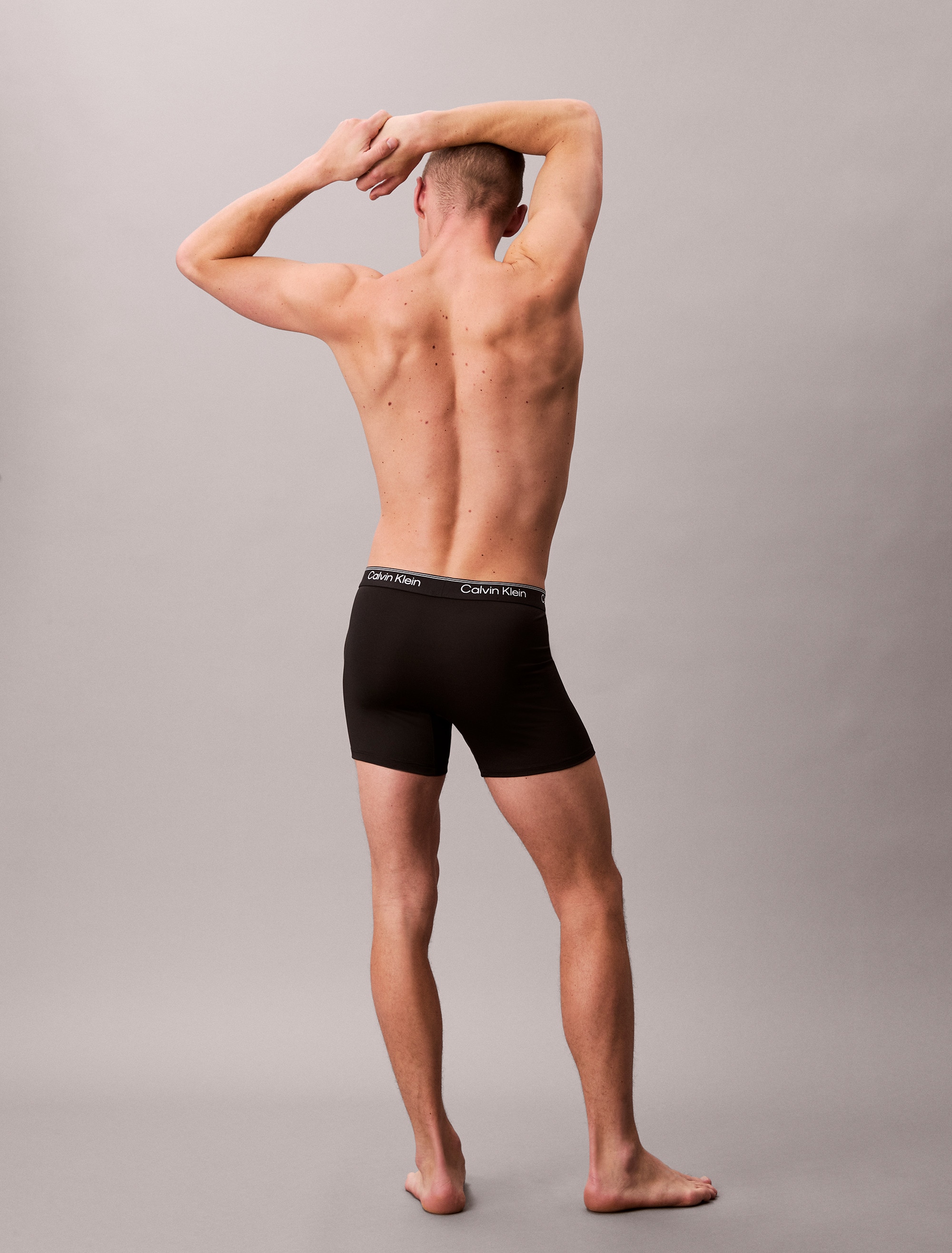 Calvin Klein Underwear Boxer »BOXER BRIEF 3PK«, (Packung, 3er-Pack), mit längerem Bein & Logo-Elastikbund