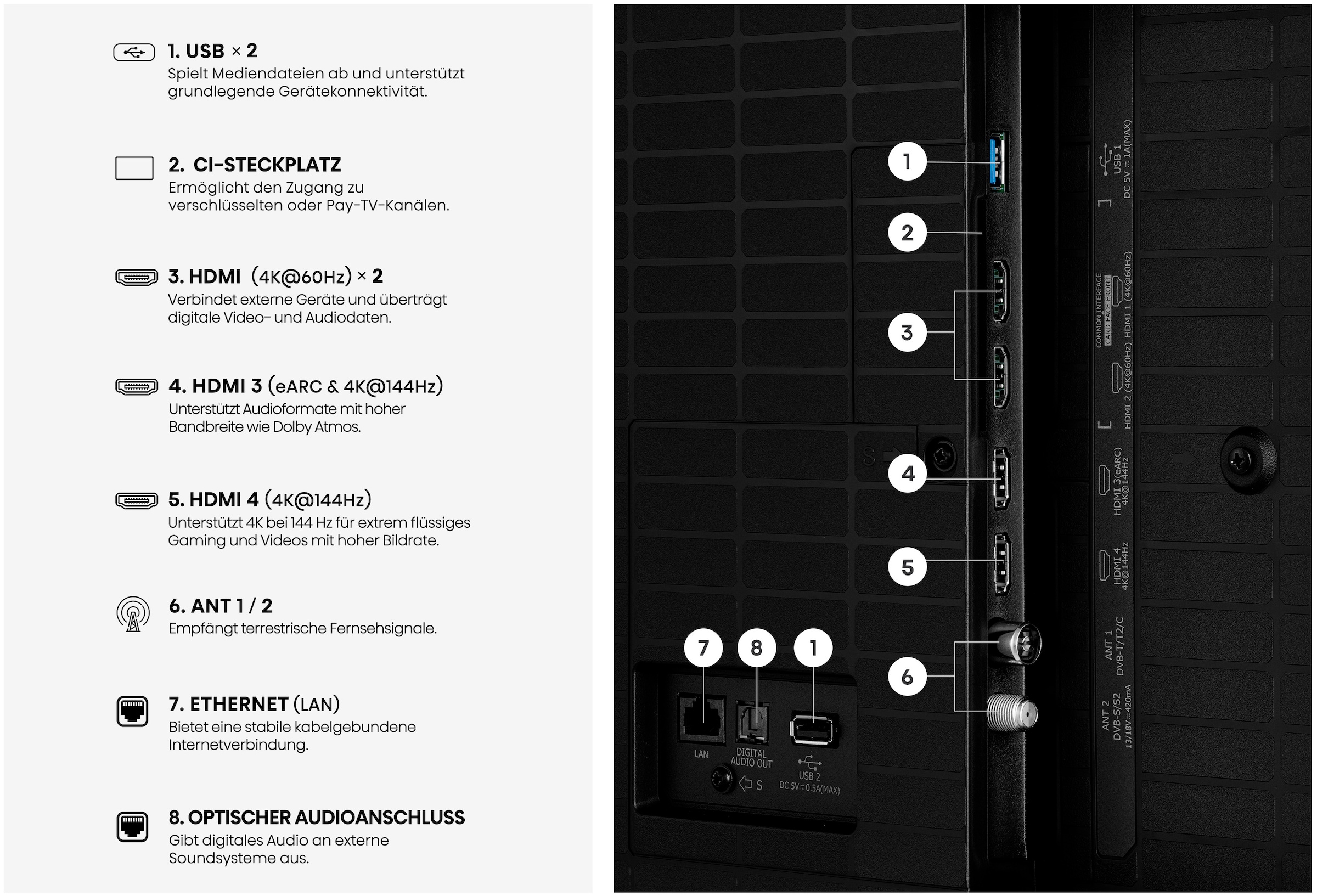 Hisense QLED-Fernseher »55E7S PRO« 139 cm/55 ″ Smart-TV