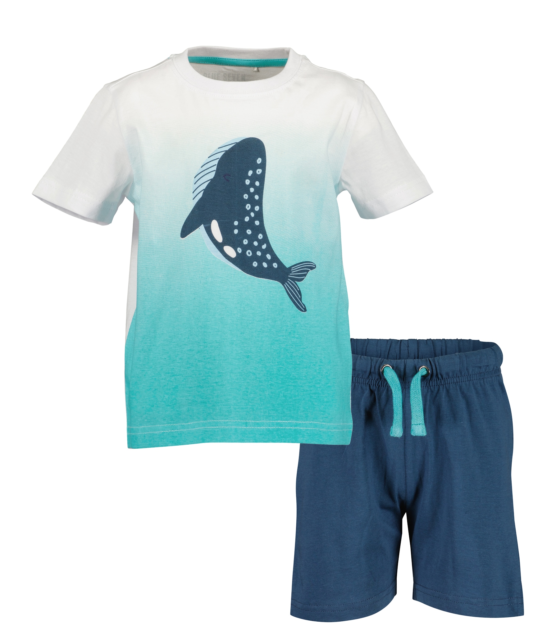 Blue Seven Shirt & Shorts