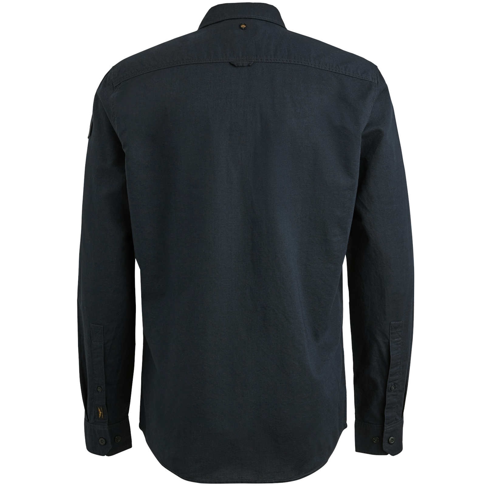 PME LEGEND Langarmhemd »Long Sleeve Shirt Cotton/linen«, mit Brusttaschen und mit Leinen