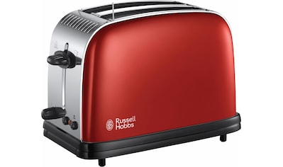 RUSSELL HOBBS Toaster »Colours Plus+ Flame Red 23330-56«, 2 kurze Schlitze, für 2... kaufen