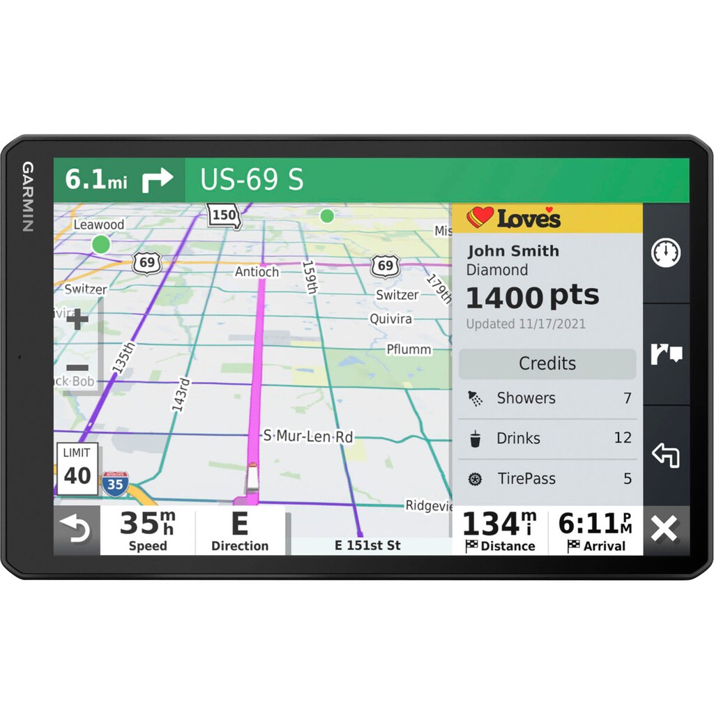 Garmin LKW-Navigationsgerät »Dezl LGV1010 EU, MT-D, GPS«