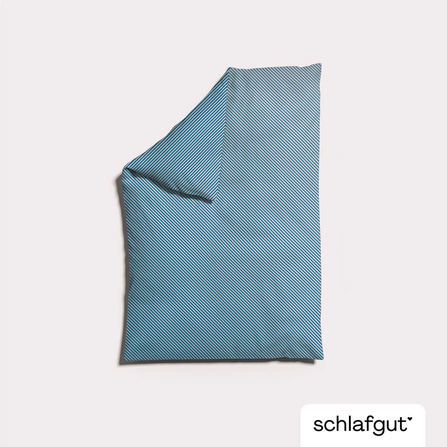 Schlafgut Bettbezug »Premium Bettbezug Woven Fade Satin (1 St)« Ton-in-Ton Reißverschluss, Fadendichte von 300tc, Streifen, OEKO Tex