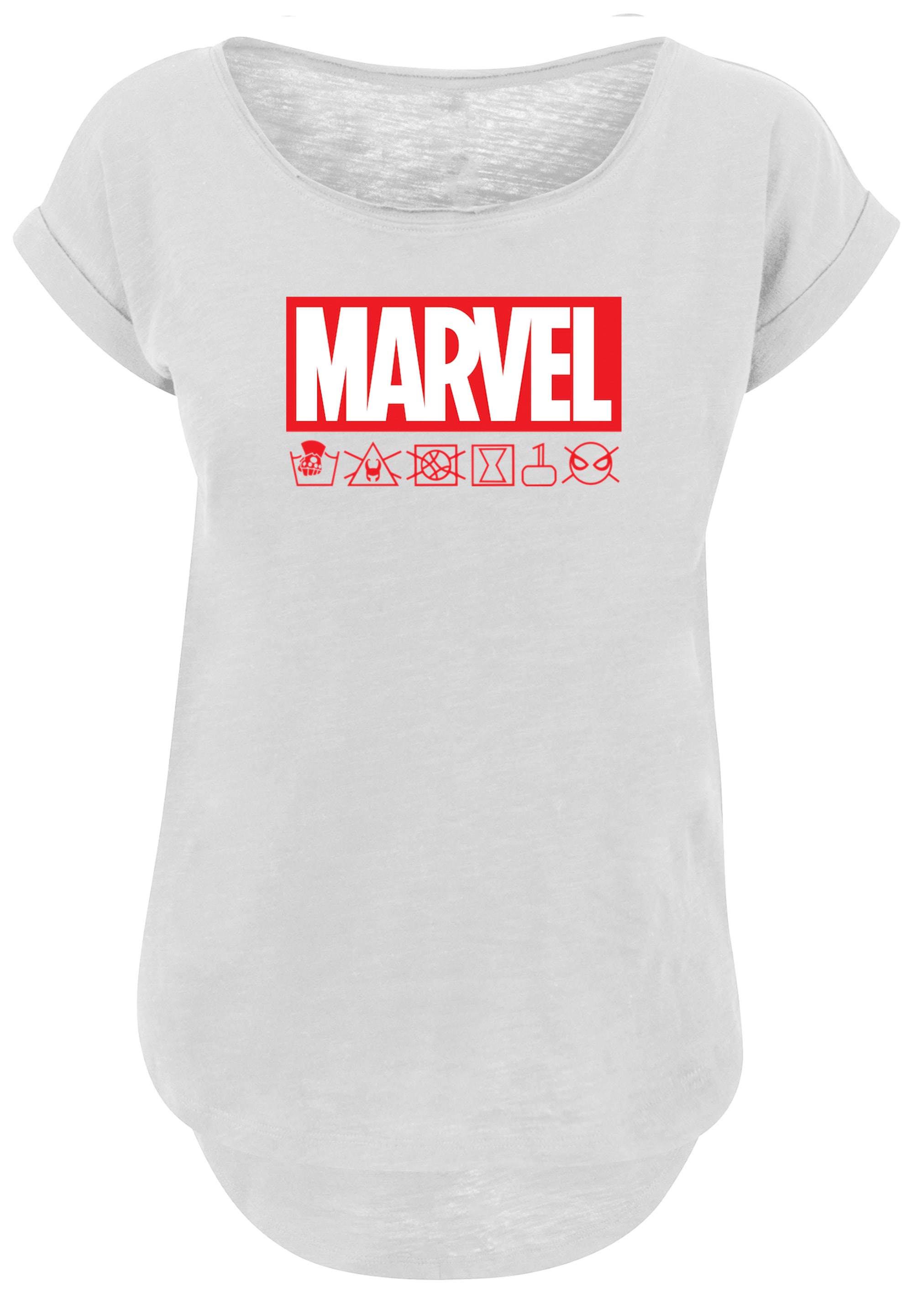 Waschsymbole«, Logo BAUR für | Print F4NT4STIC kaufen »Marvel T-Shirt