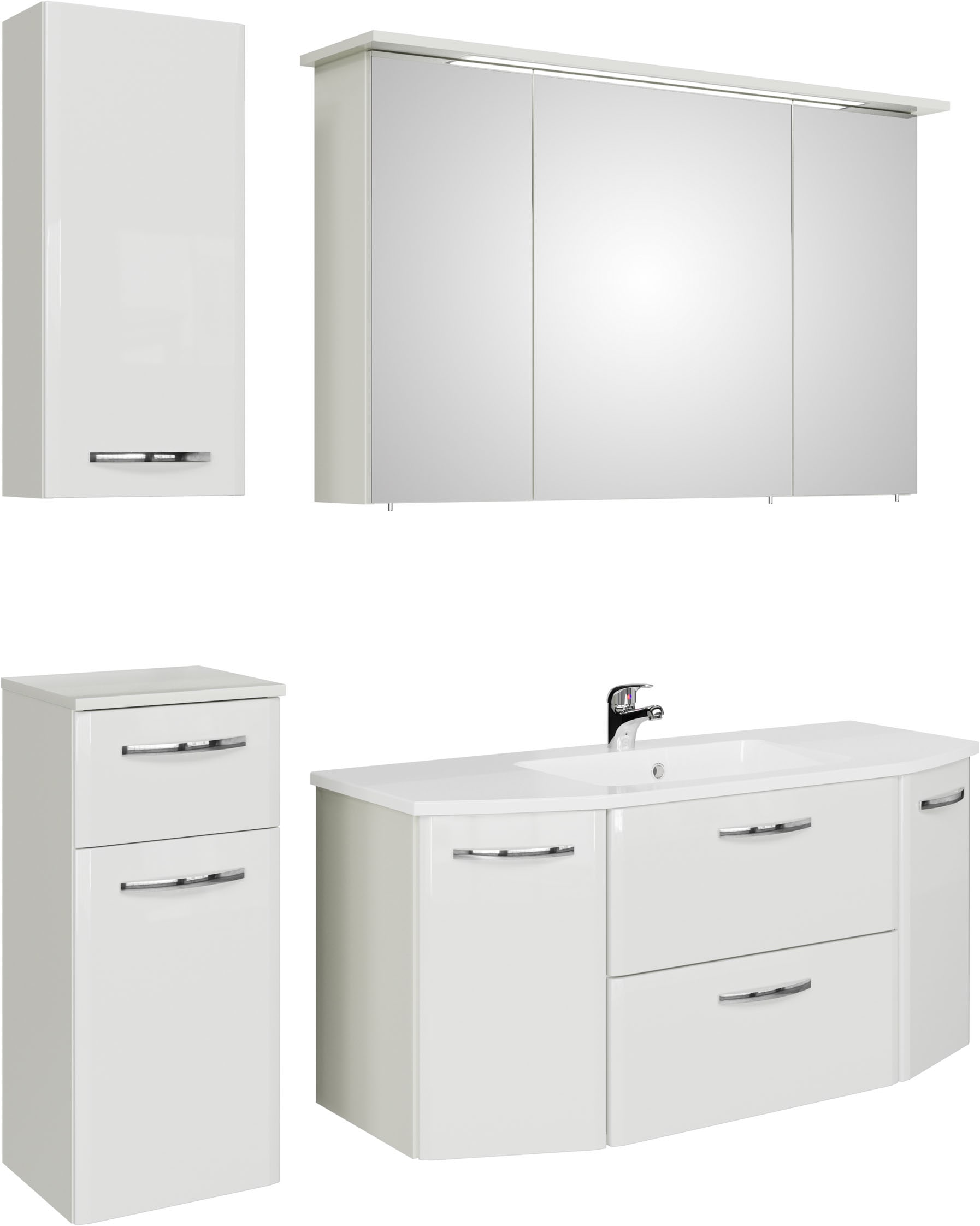 Saphir "Quickset 326, 5-teilig, mit Keramikwaschtisch" 5 Stk. tlg.