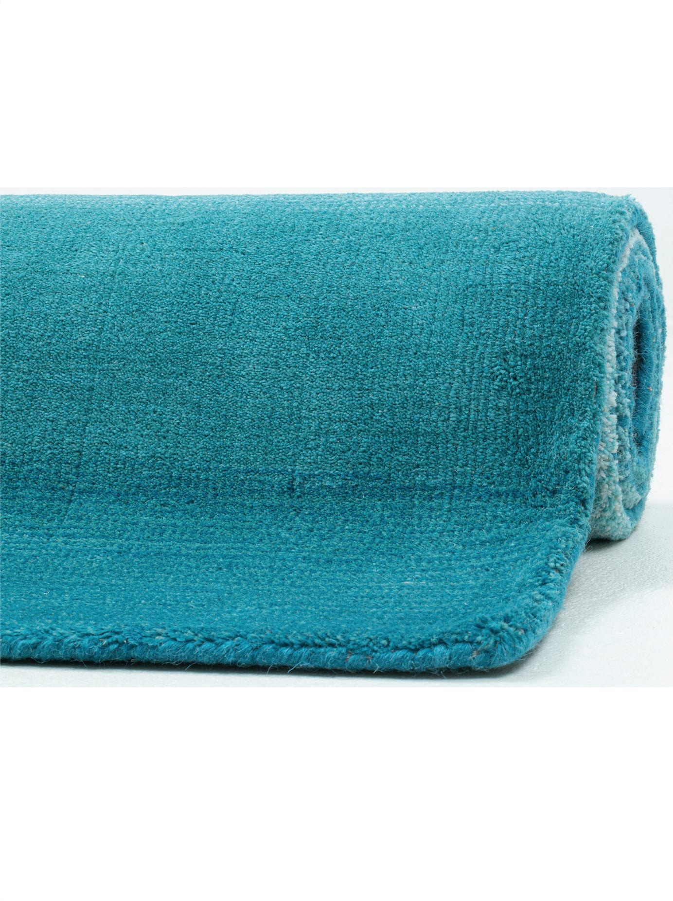 Teppich HEINE HOME Gr. 2, blau (türkis), B:70cm H:12mm L:140cm, Wolle, Teppiche, Teppich 3