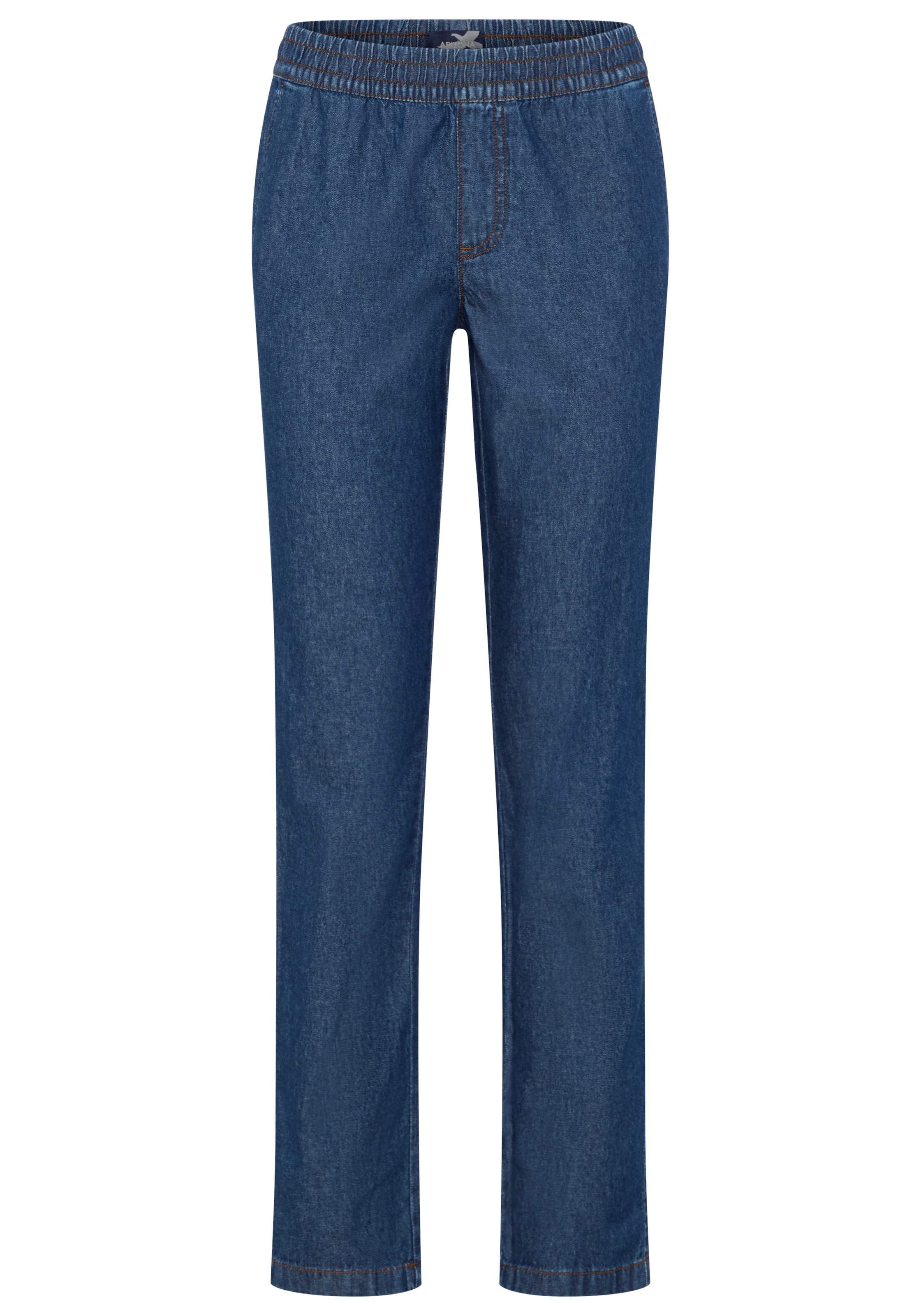 Arizona Relax-fit-Jeans »mit Schlupfbund« mit geradem Beinverlauf, normale Leibhöhe, aus Baumwolle