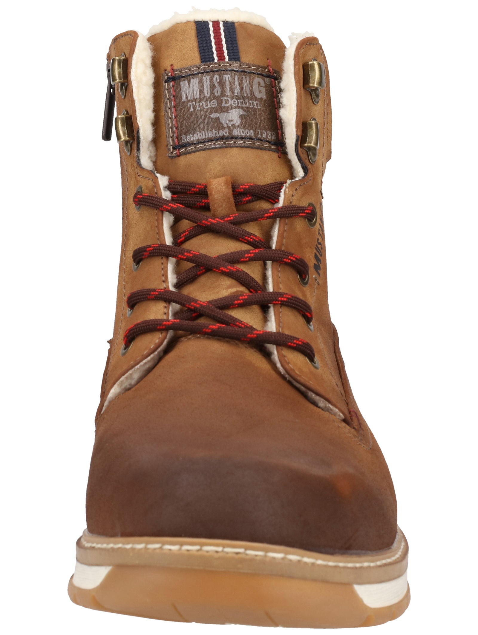 Mustang Shoes Schnürstiefelette »Mustang Shoes Stiefelette Lederimitat«