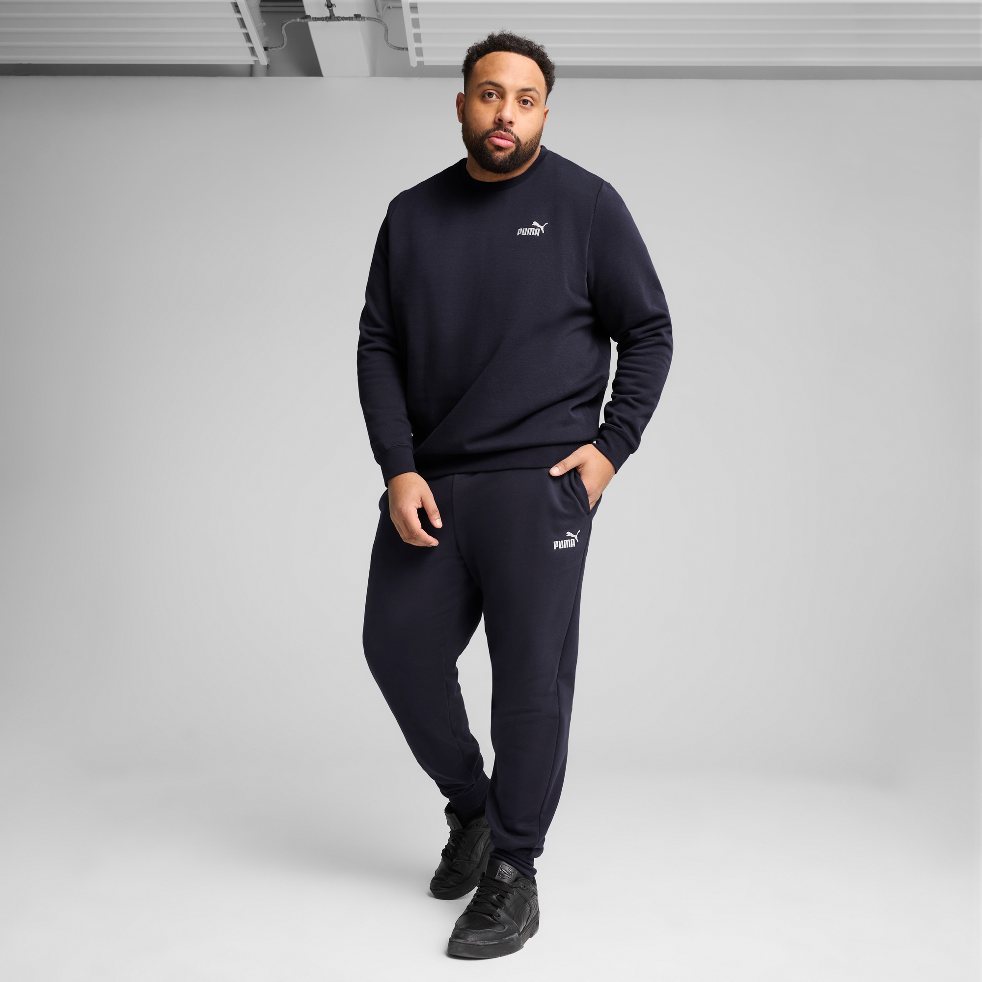 PUMA Langarmshirt »ESS SMALL NO. 1 LOGO CREW FL«