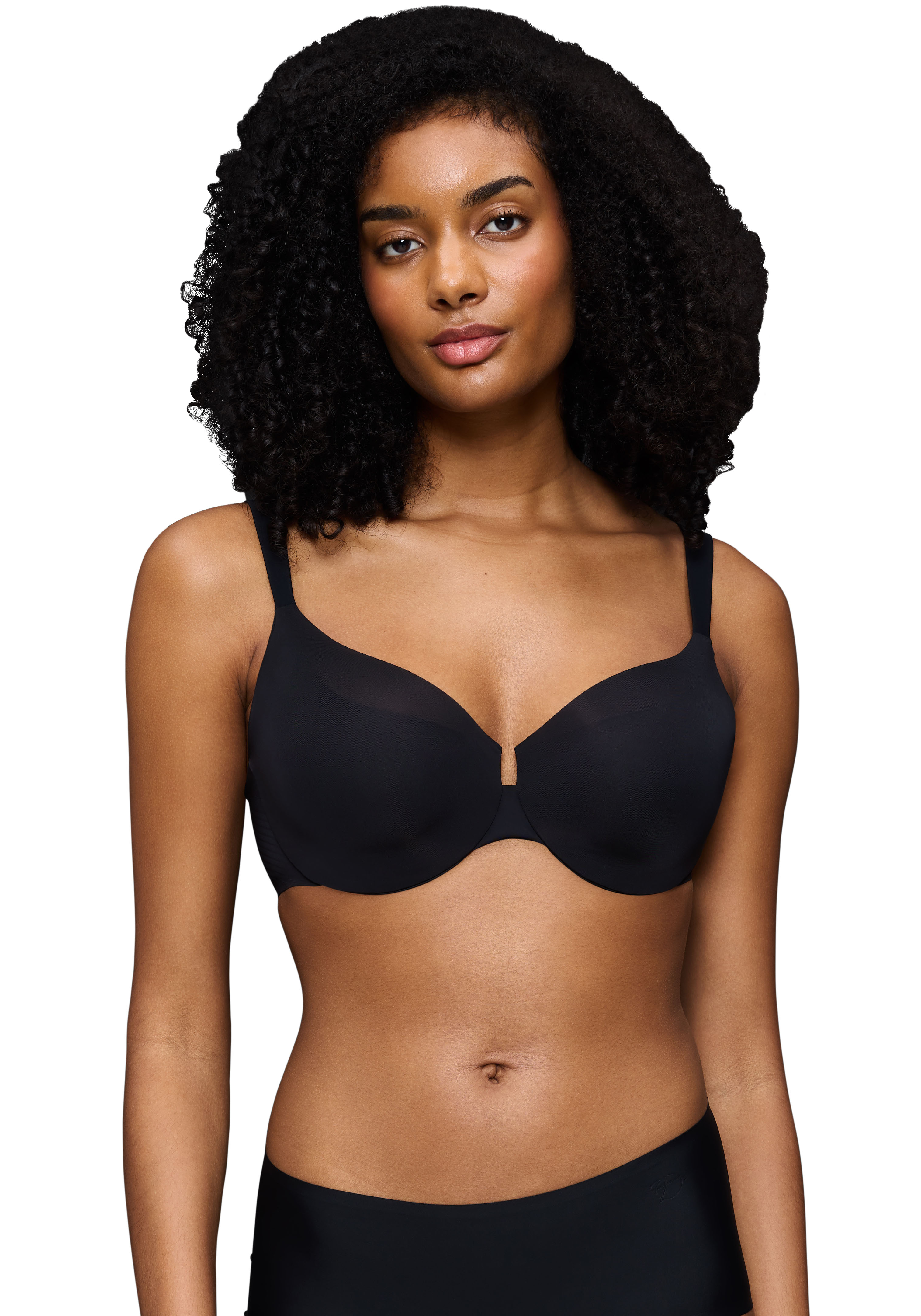 Triumph 1100000002199 "Body Make-Up Illusion Curve" verkleinert die Brust optisch, breite Träger, formend, weich