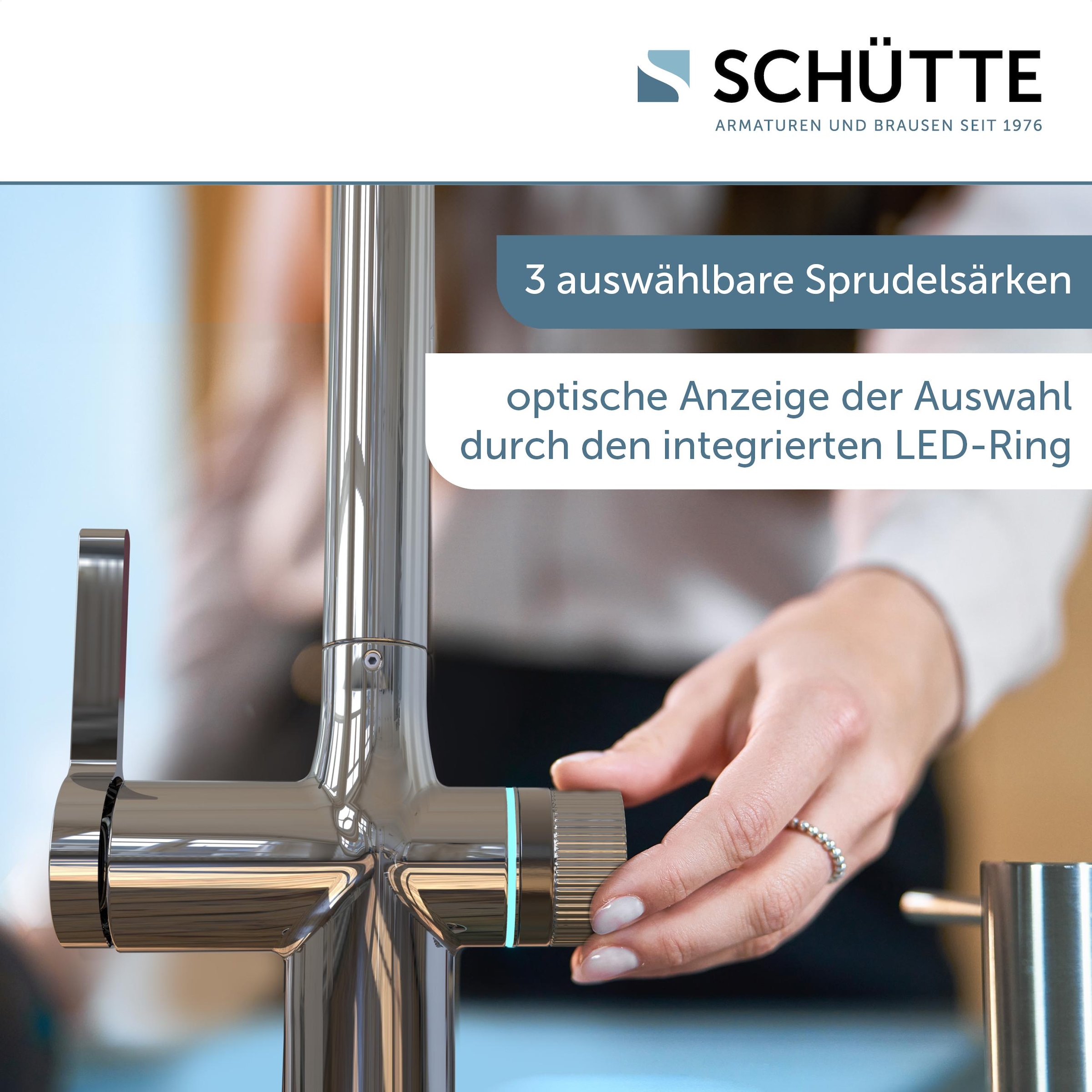 Schütte Spültischarmatur »»AQUASTAR PREMIUM« Sprudelwasser-Spültischarmatur«, mit Kühlsystem, Filter, Filterkopf und handelsüblicher CO2-Kartusche
