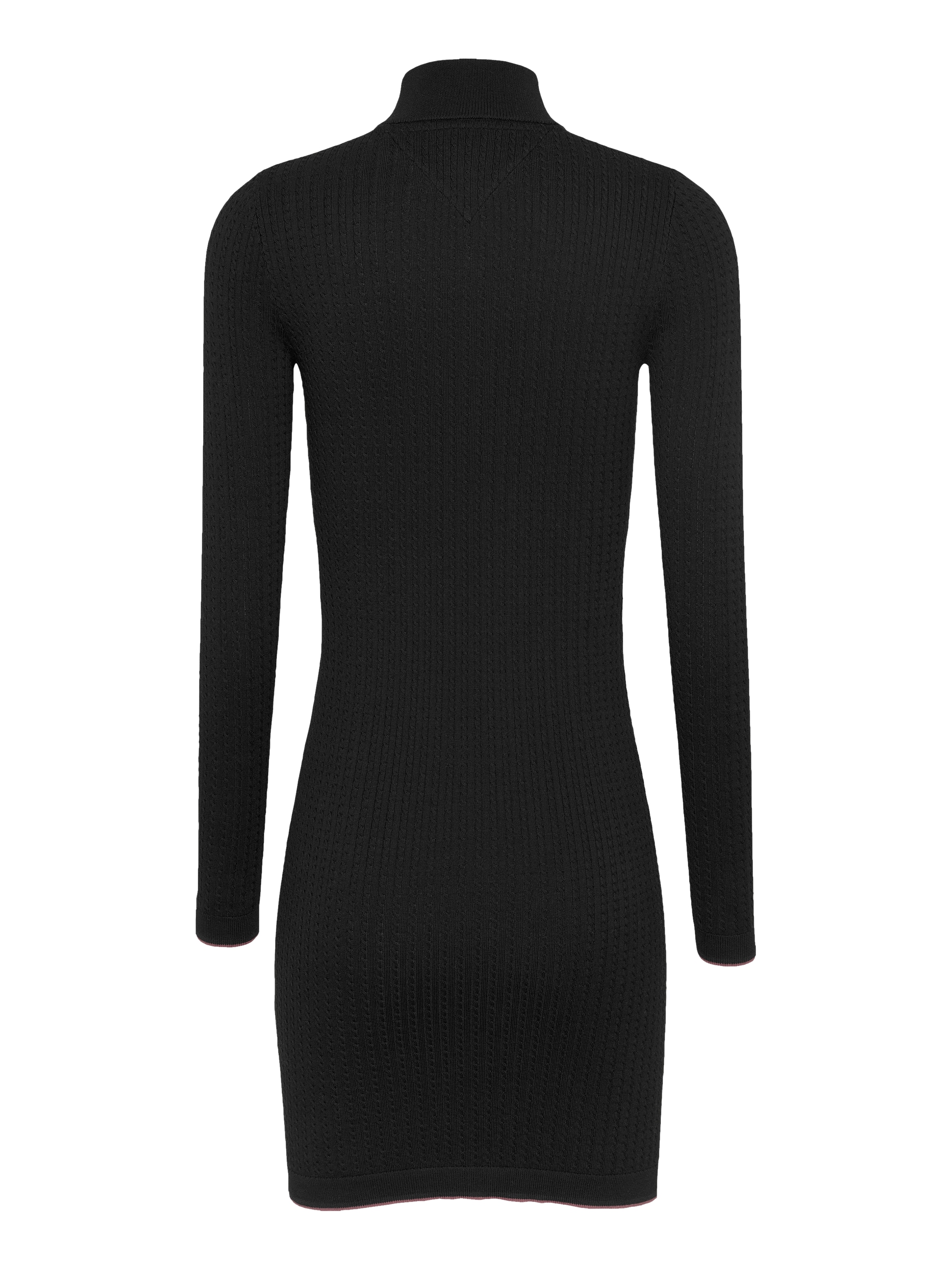 Tommy Jeans Strickkleid »TJW 1/4 ZIP SWEATER CABLE DRESS«, mit Zopfmuster