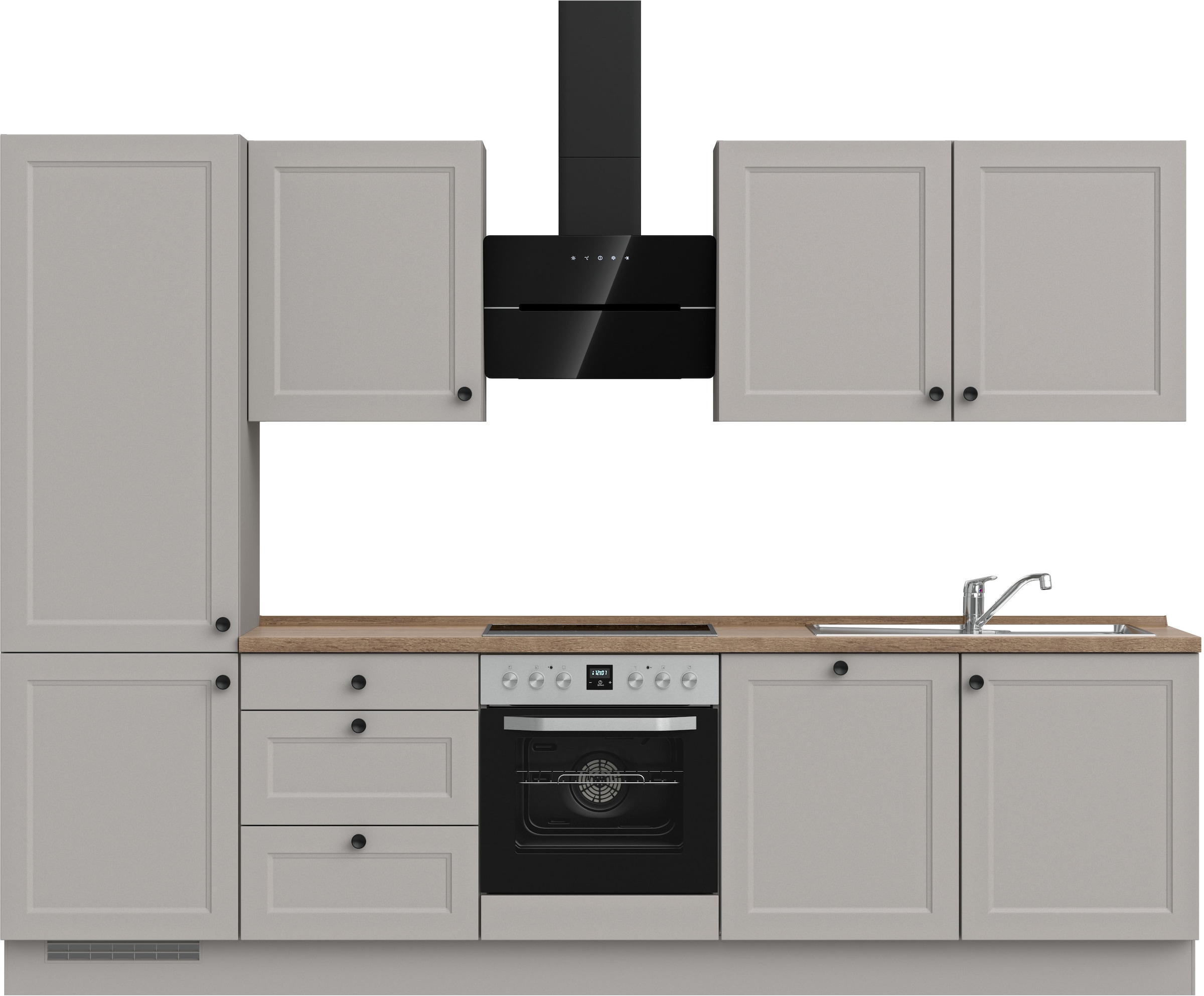 nobilia 1100000002199 ""Cascada II", NEU: individuell anpassbar mit gratis Profi-Beratung" vormontiert, Breite 300 cm, Ausrichtung wählbar, wahlw. mit E-Geräten