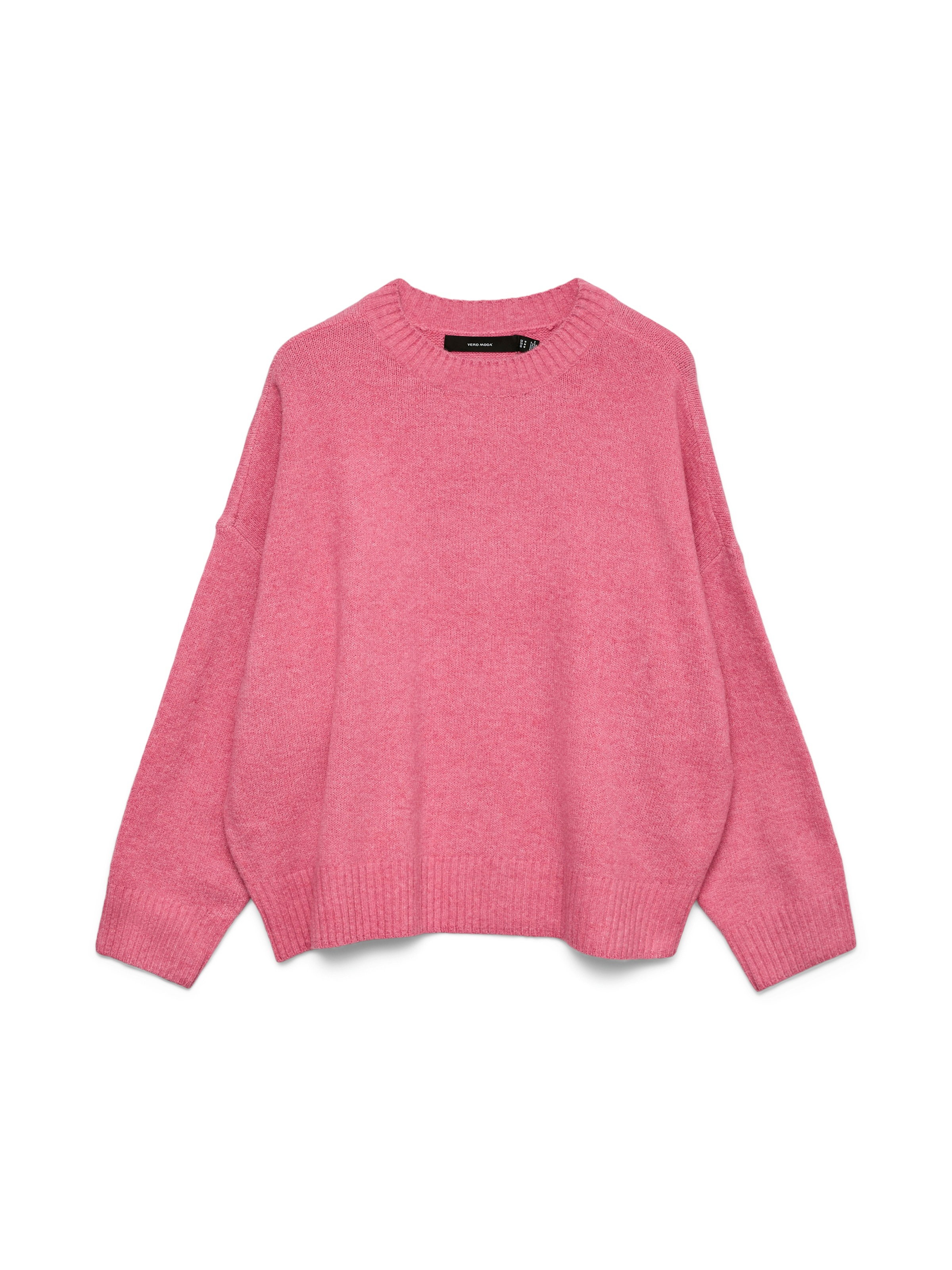 Vero Moda Strickpullover »VMBOOM LS O-NECK PULLOVER GA NOOS« Materialmix, loose fit