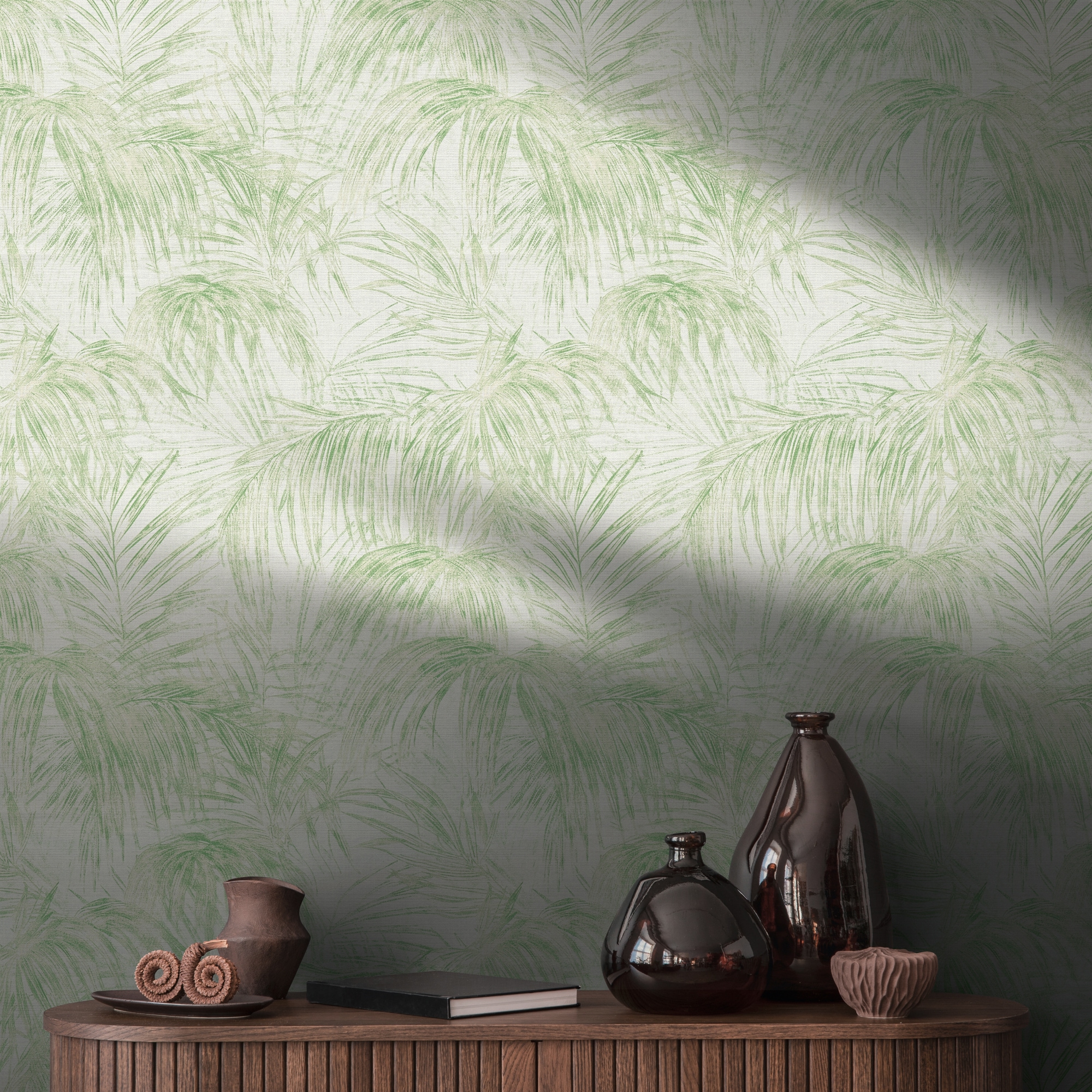 living walls "Michalsky 6 florale Tapete Mustertapete Blätter Blattmuster" matt strukturiert Vliestapete Blatt-Motiv für Schlafzimmer Küche Wohnzimmer Floral Flur