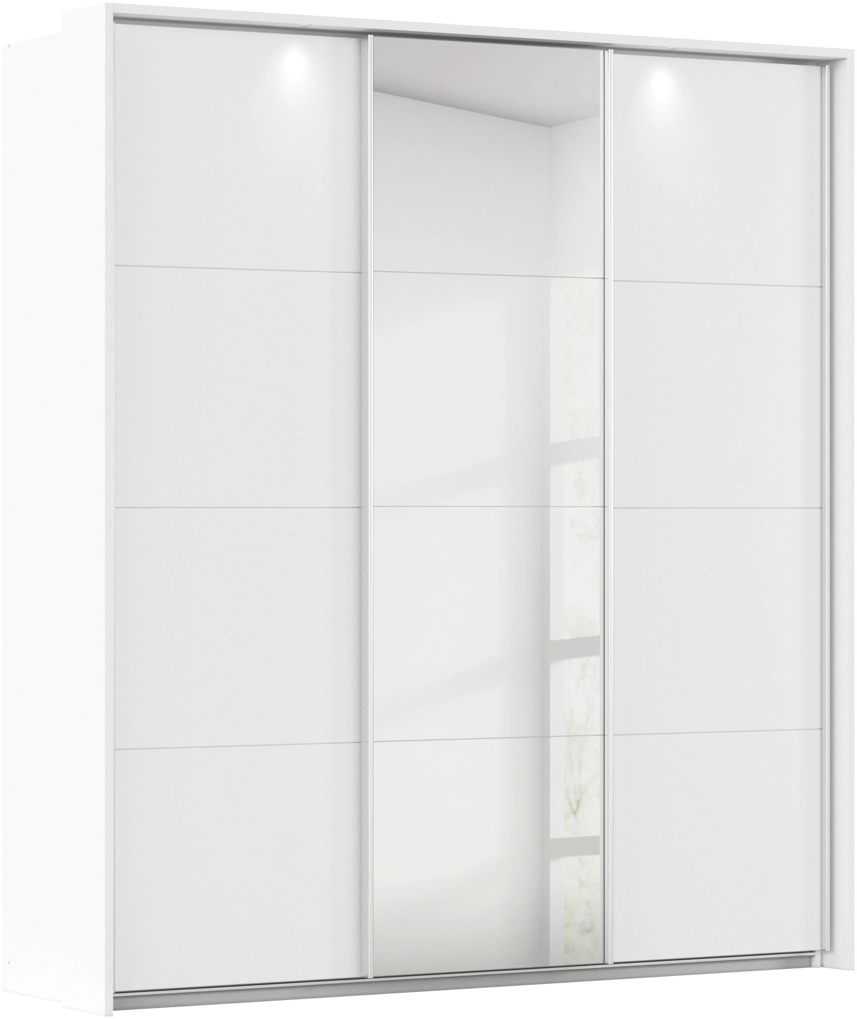 OTTO home Kleiderschrank "Mehrzweckschrank Aktenschrank Möbel Mietswohnung Schlafzimmer CORTONA" erhältlich in Breite 211/278/323/368 cm, Höhe: 214/233 cm, inkl. Passepartout und Zubehör, optionale Beleuchtung MADE IN GERMANY