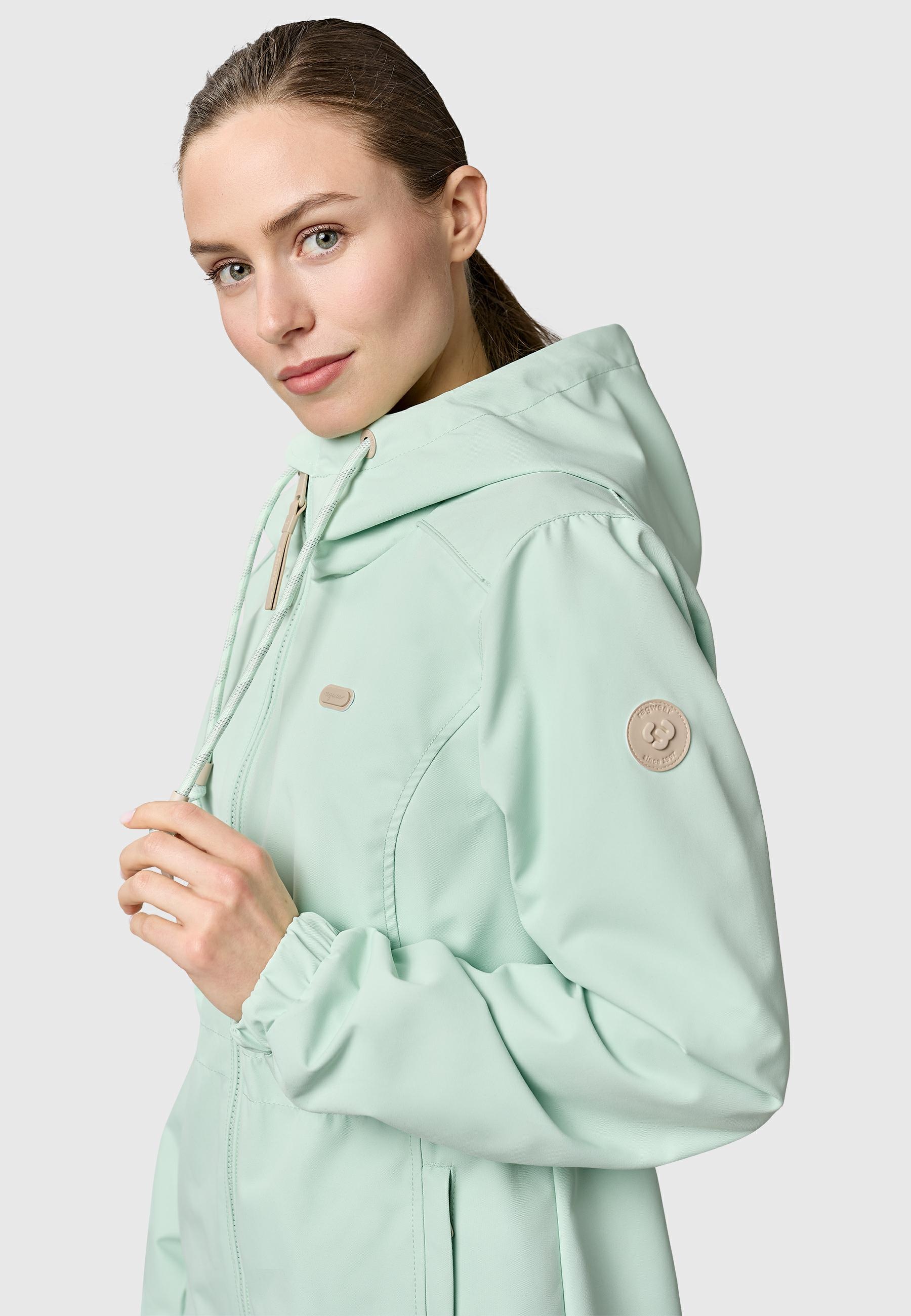 Ragwear Funktionsjacke »Dankka« mit Kapuze Funktionelle Übergangsjacke mit Taillenzugkordel