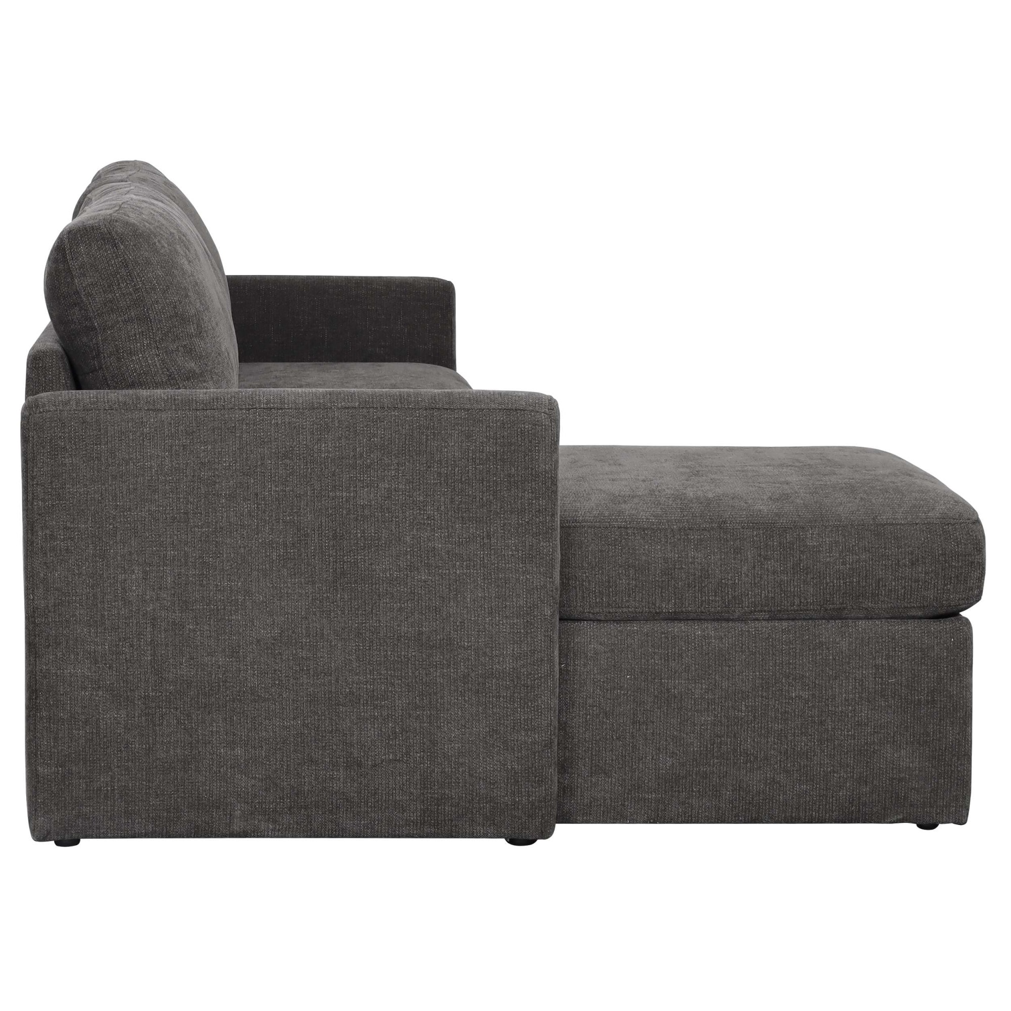 Dorel Home Ecksofa »NORDHUS, L-Form, 200 cm, Recamiere rechts/links montierbar« Recamiere, Stauraum, Cord und feiner Webstoff-Bezug